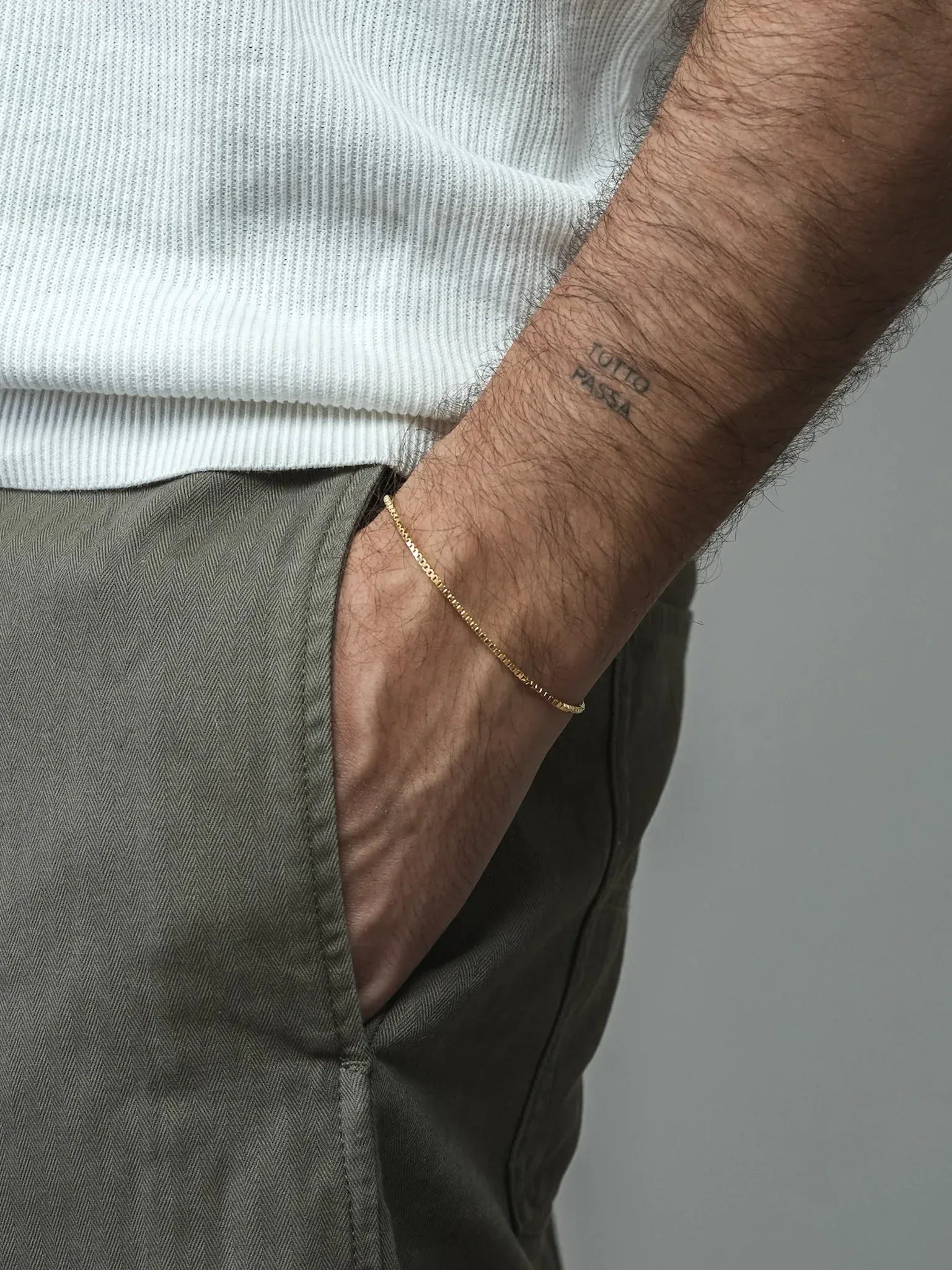 Pulsera Oro amarillo 18k - Héctor - Modelo Mediano