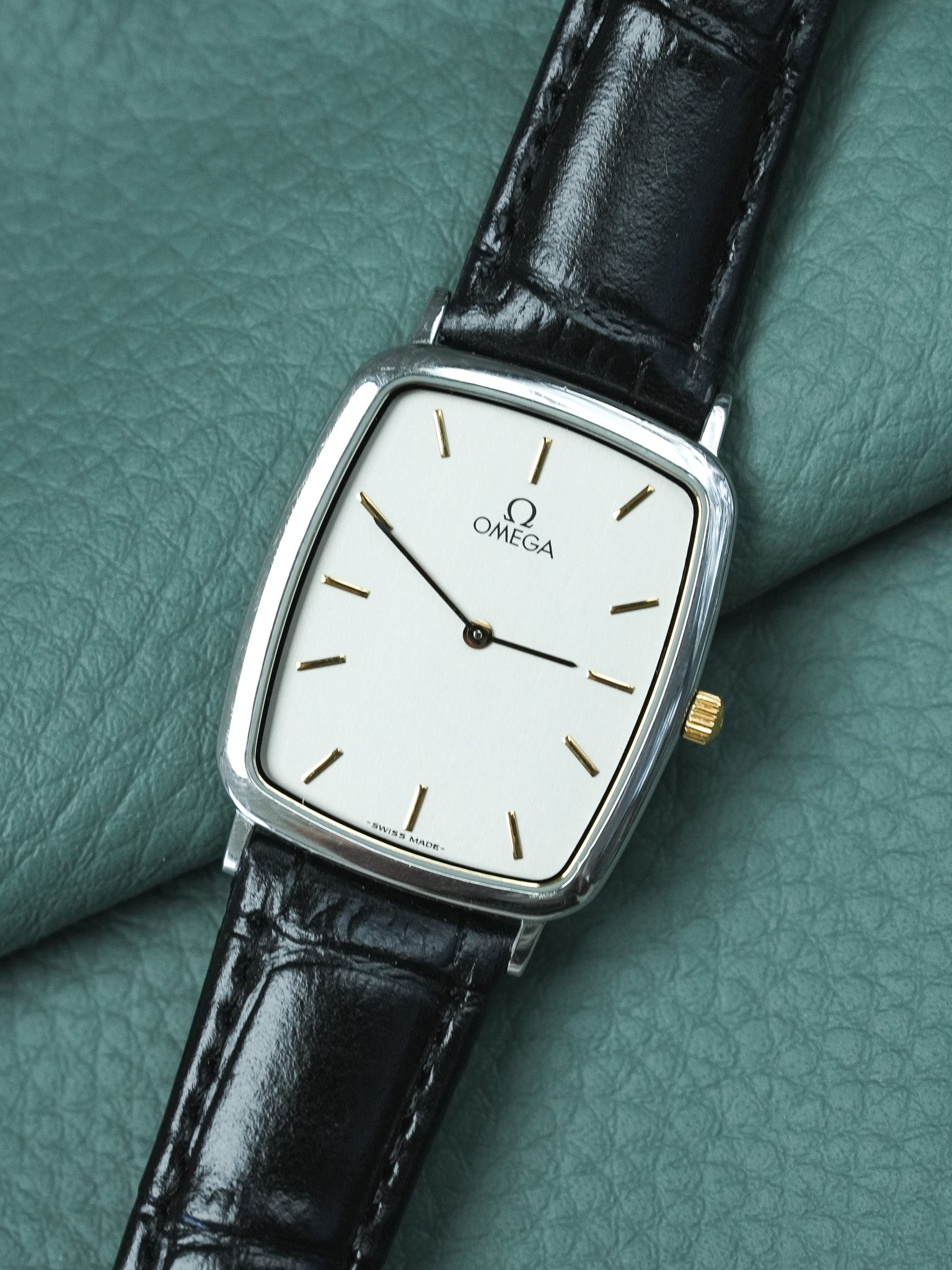 Montre Omega De Ville Vintage - réf.195.0076 Tonneau Acier (1989)
