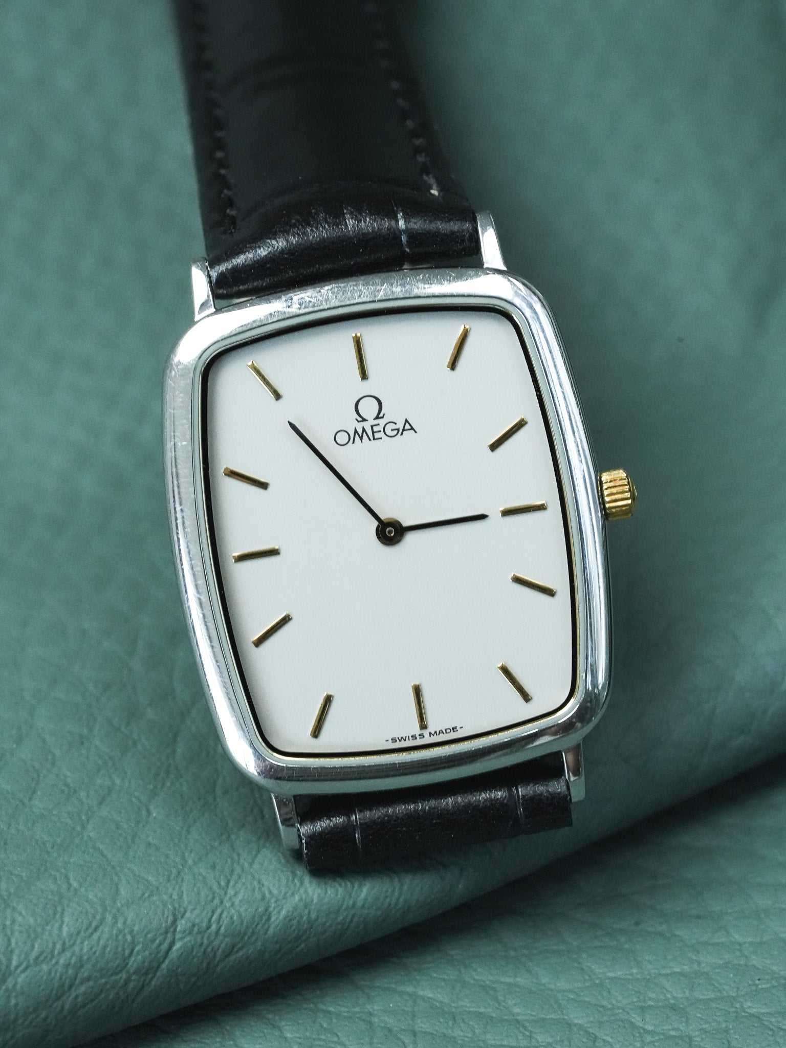 Montre Omega De Ville Vintage - réf.195.0076 Tonneau Acier (1989)