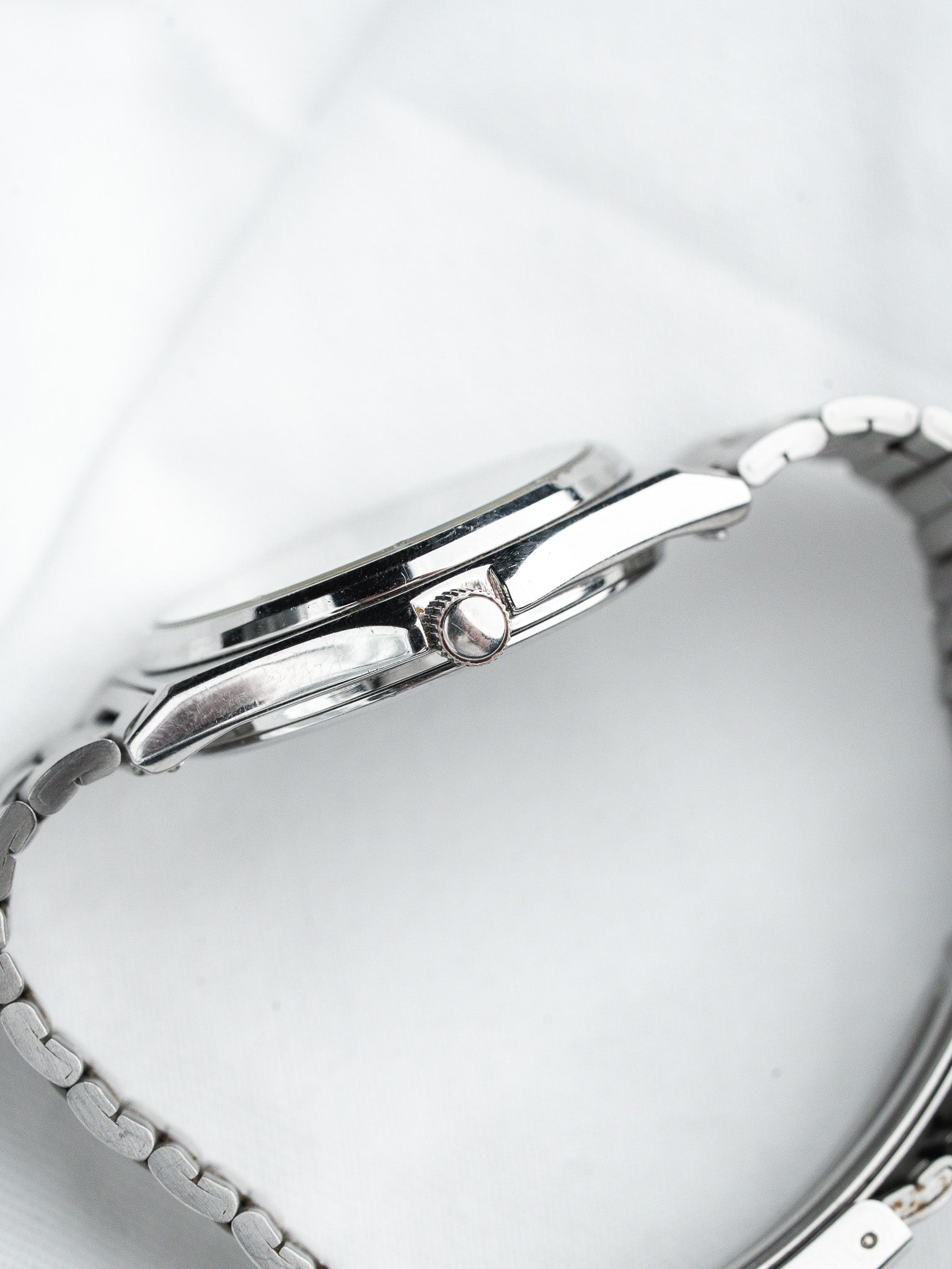 Seiko Spirit 7N43-7180 Acier — Cadran Blanc Sablé Jour Kanji (1998)