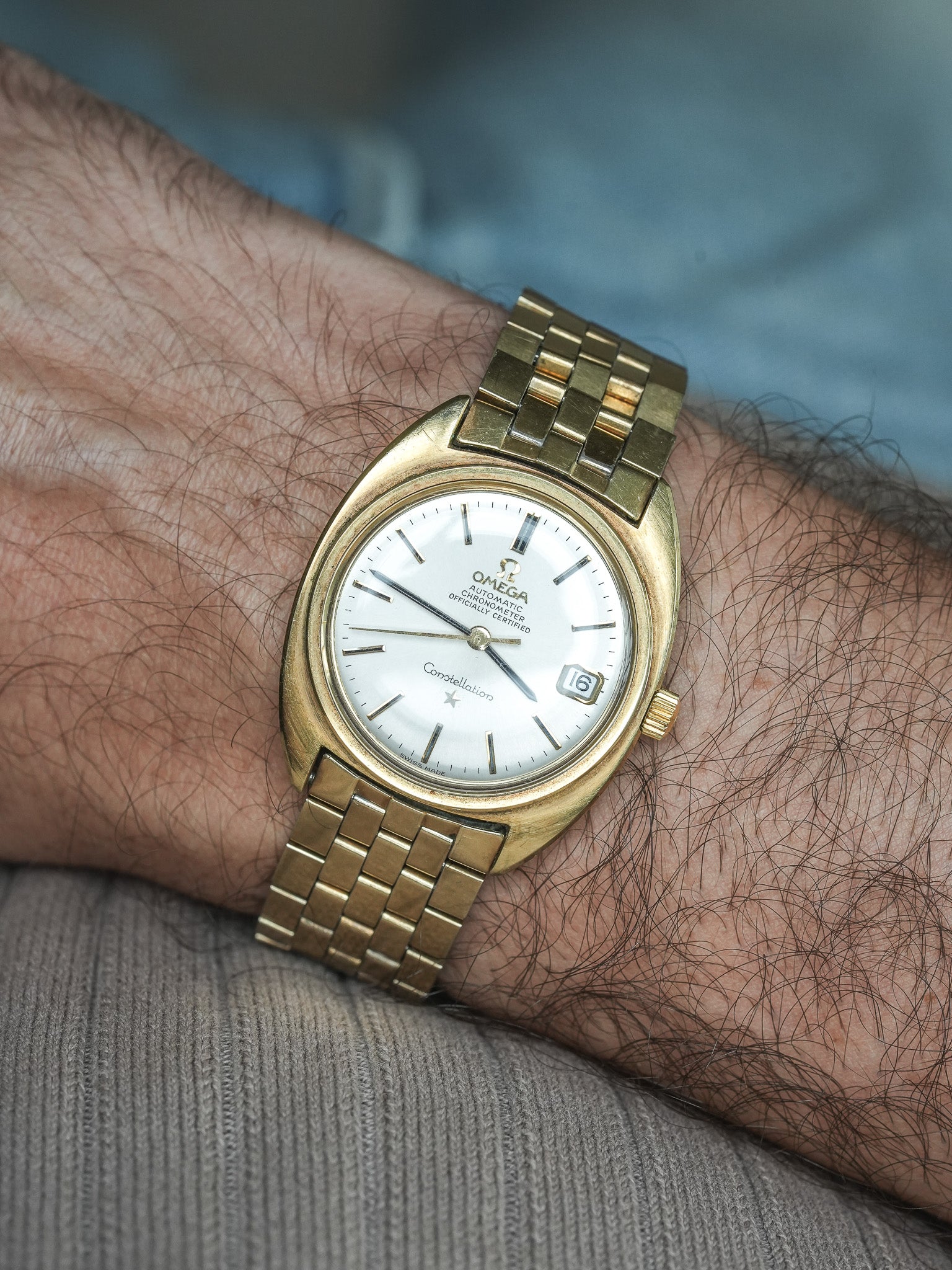 Montre Omega Constellation Vintage - 168.017.SP C-Shape G.Genta (1970)