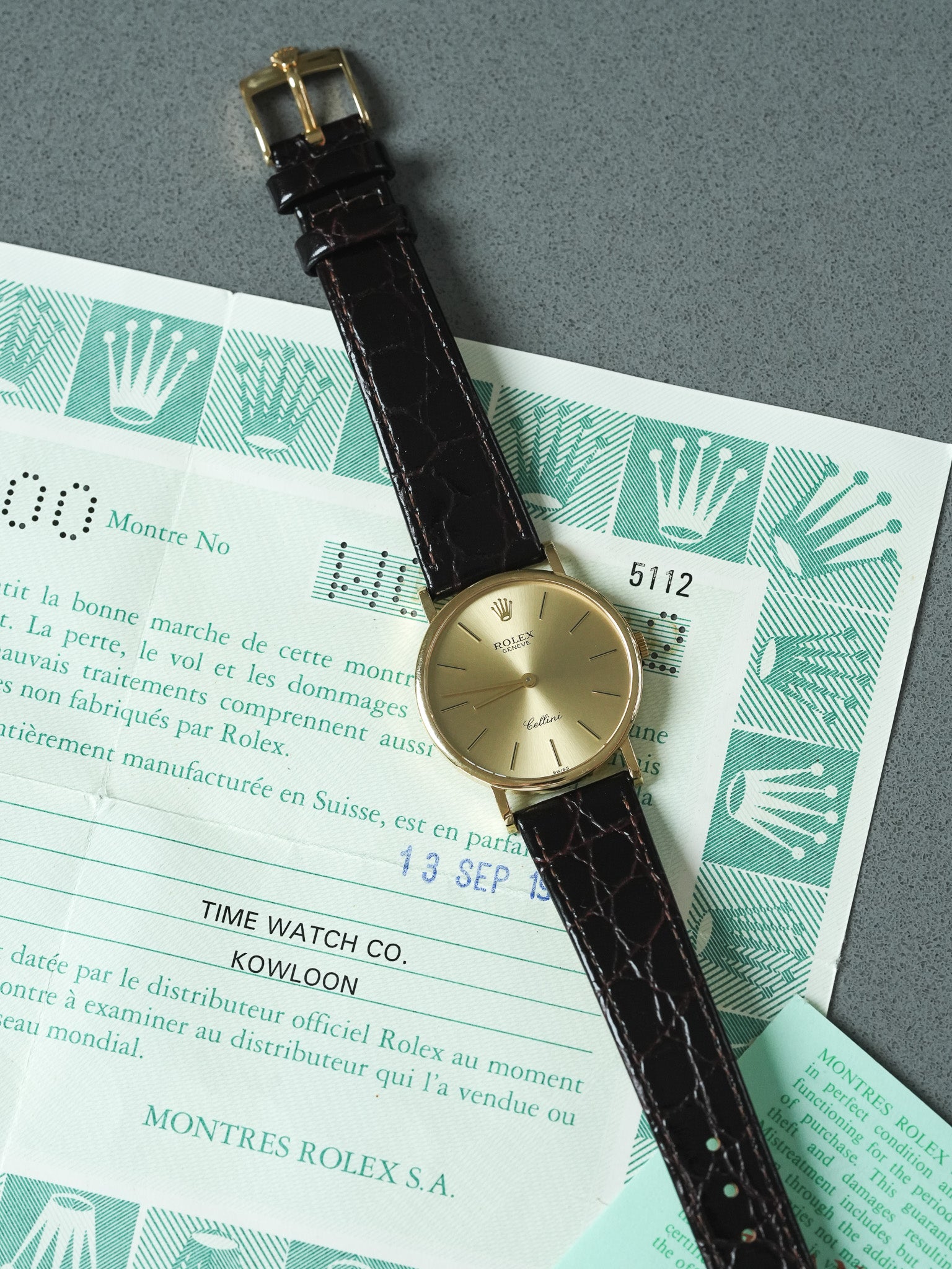 Montre Rolex Cellini 5112 Vintage - Or Jaune 18k (1996)