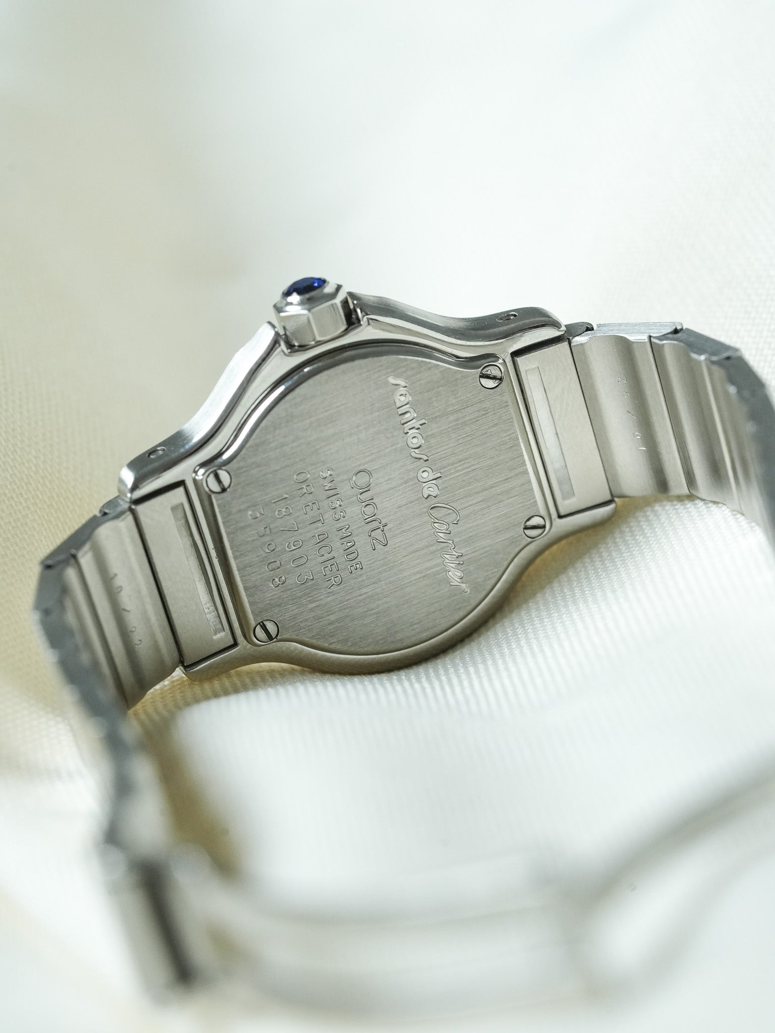 Montre Cartier Santos Vintage - Octogonale 24mm Acier Or Quartz Femme (Années 1990)