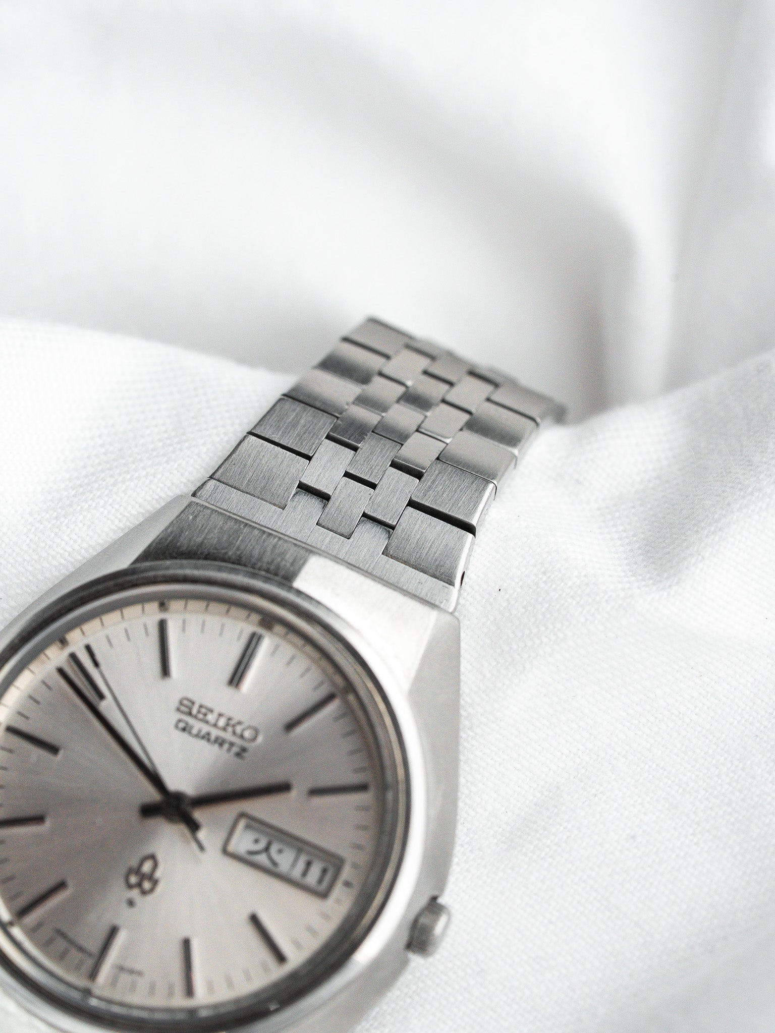 Seiko Type II 3803-7020 Acier — Cadran Argent Jour Kanji (1982)