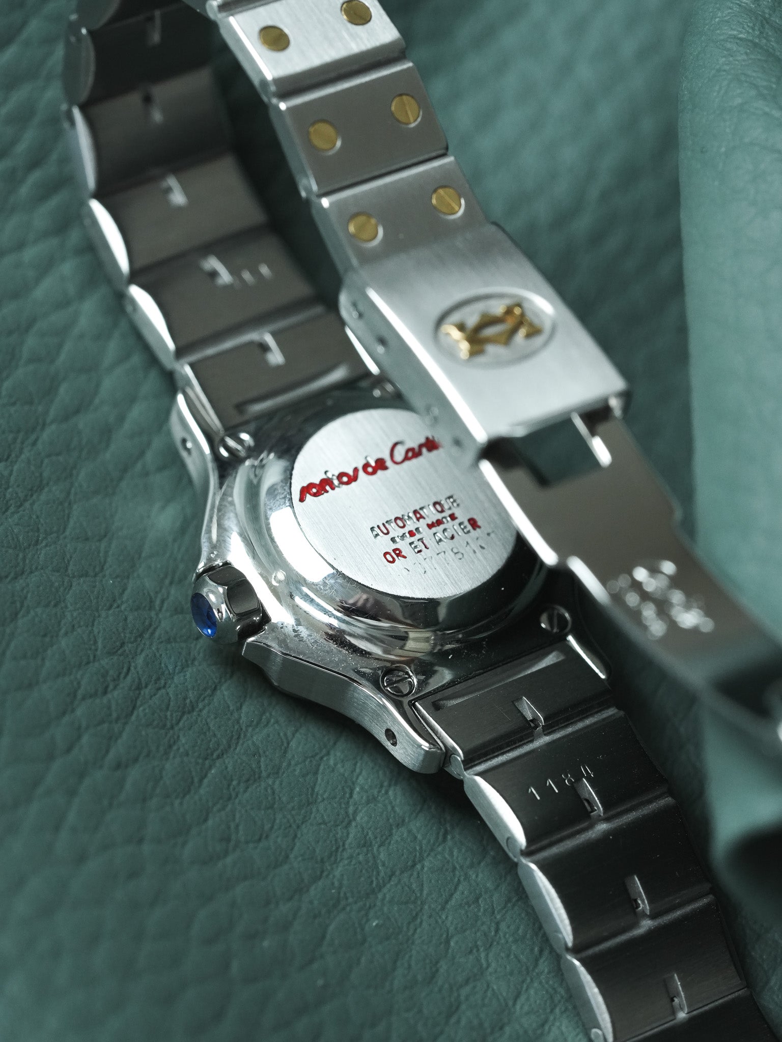 Montre Cartier Santos Vintage - Octogonale 24mm Acier Or Automatique Femme (Années 1980)