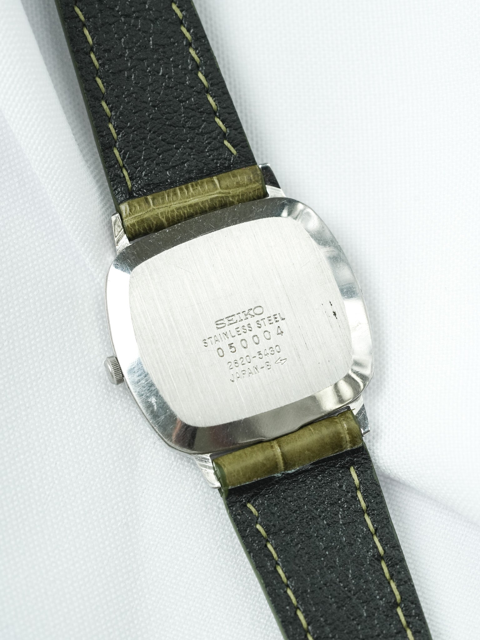 Vintage Seiko Watch - TV Guilloché Steel (1980)