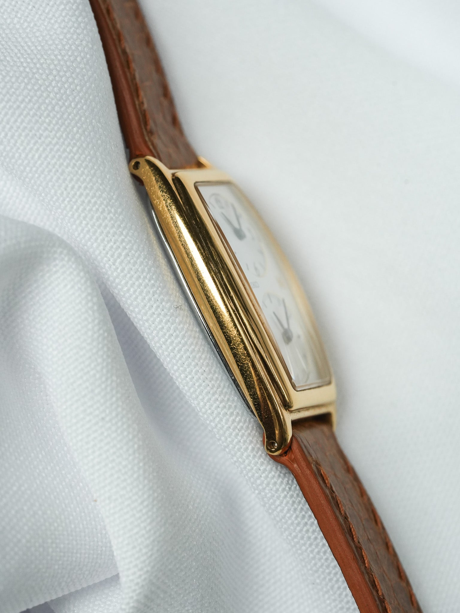 Montre Seiko Vintage - Tank "Dual Time" Plaqué or (1995)