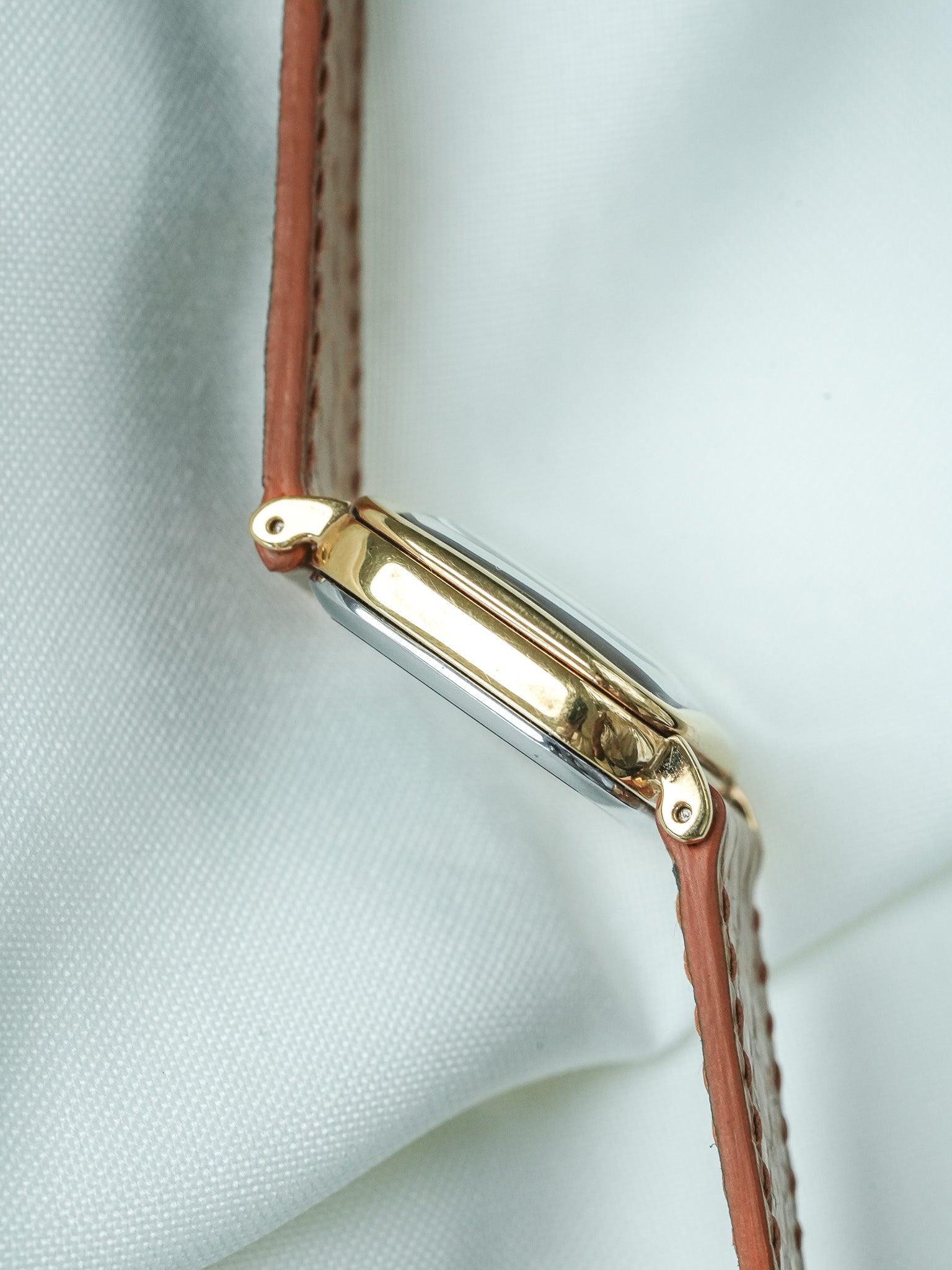 Montre Seiko Ruse Vintage - Tank TV plaqué Or (1994) - Atelier Victor