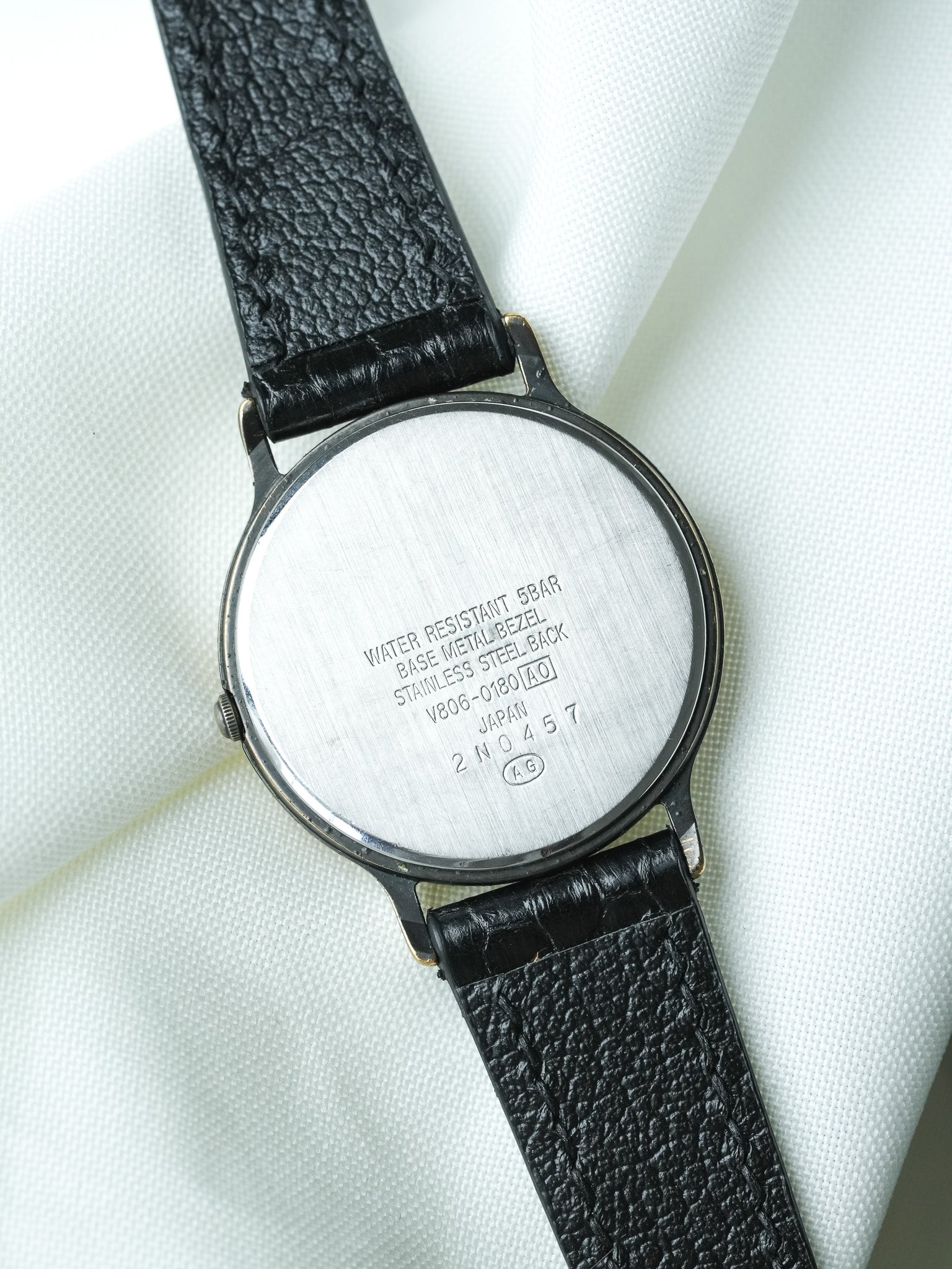 Montre Alba (Seiko) Vintage - Phase de lune Patine Ancien (1982) - Atelier Victor