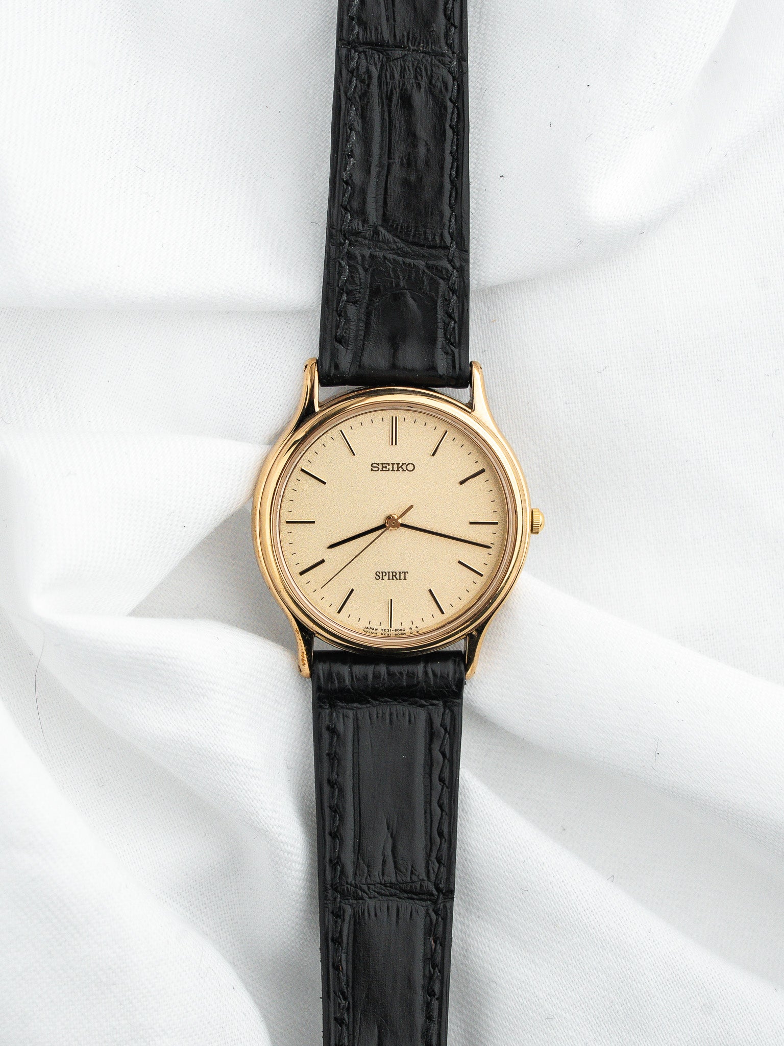Seiko Vintage Spirit Watch 5E31-6040 — 镀金 (1988)