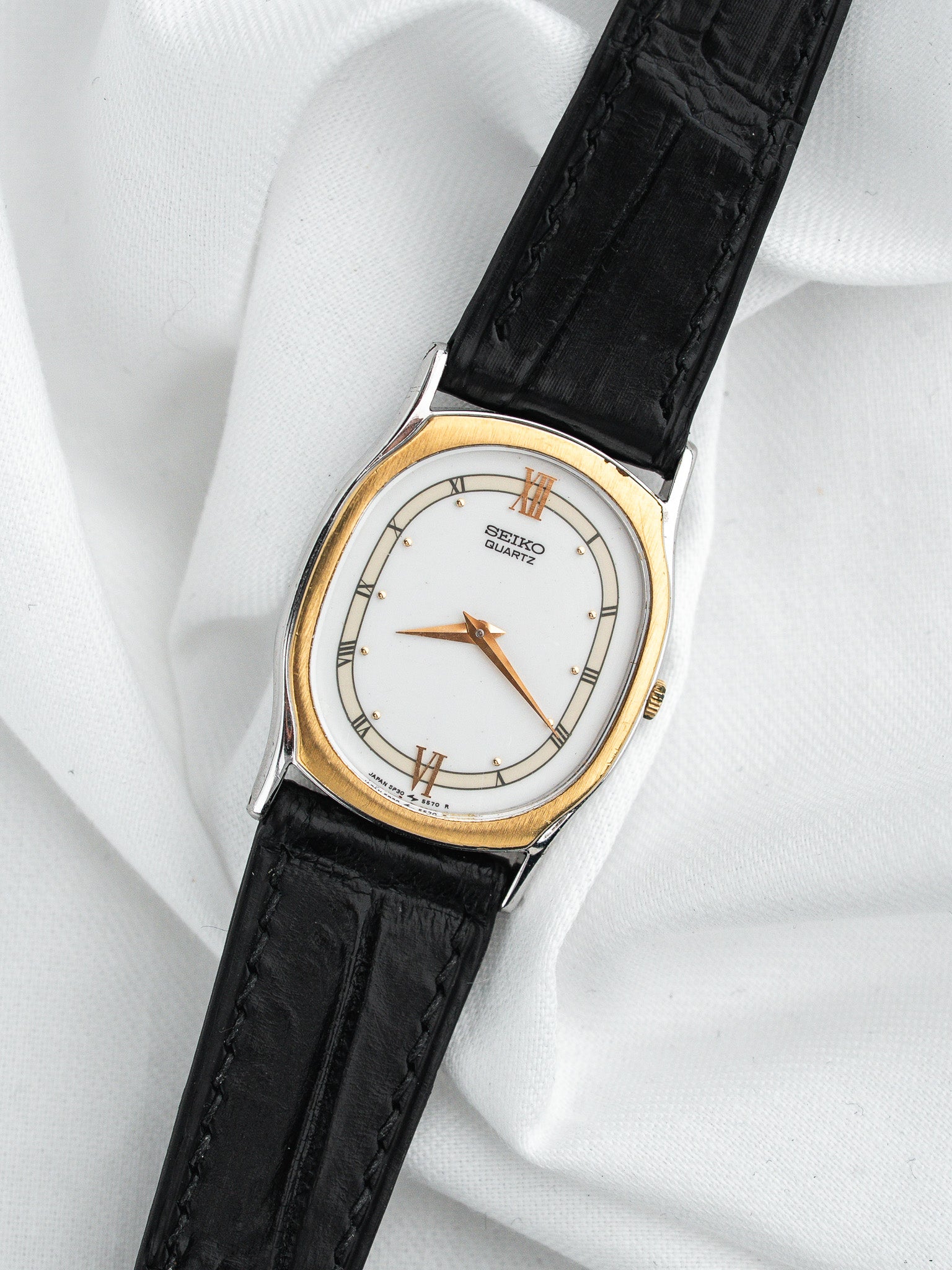Seiko Vintage Watch 5P30-5360 — Two-Tone Roman Numerals (1996)