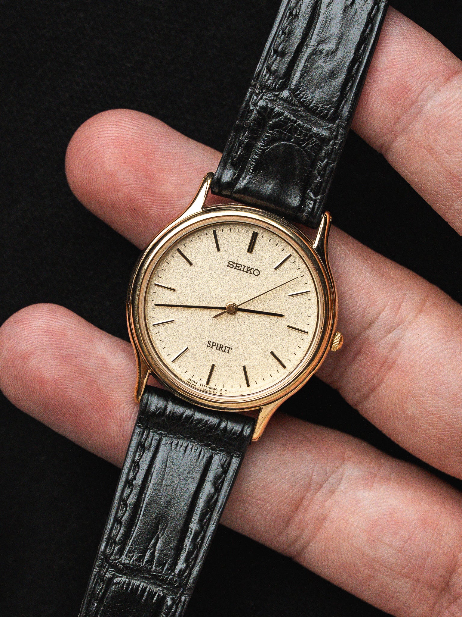 Seiko Vintage Spirit Watch 5E31-6040 — 镀金 (1988)