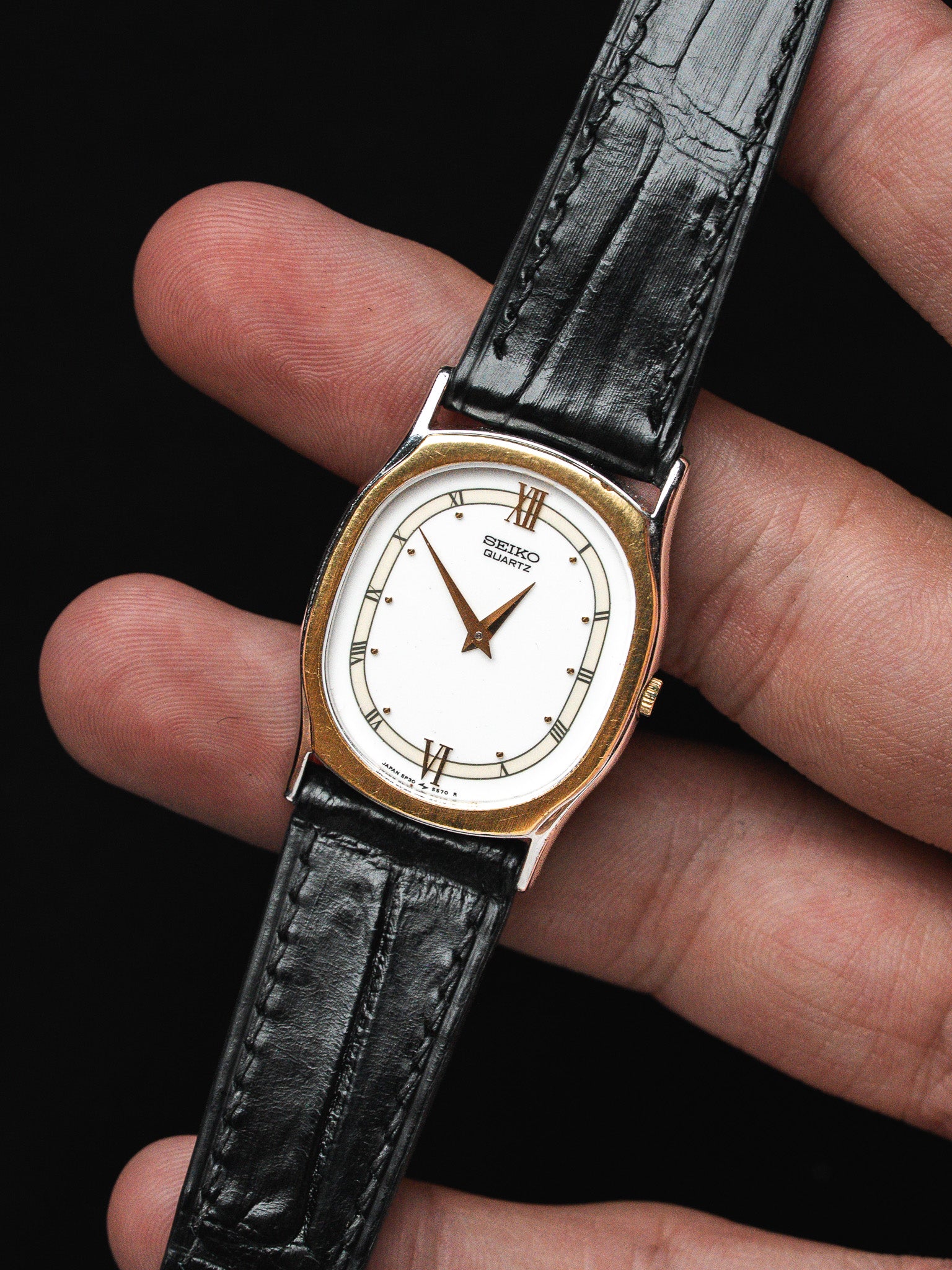 Seiko Vintage Watch 5P30-5360 — Two-Tone Roman Numerals (1996)