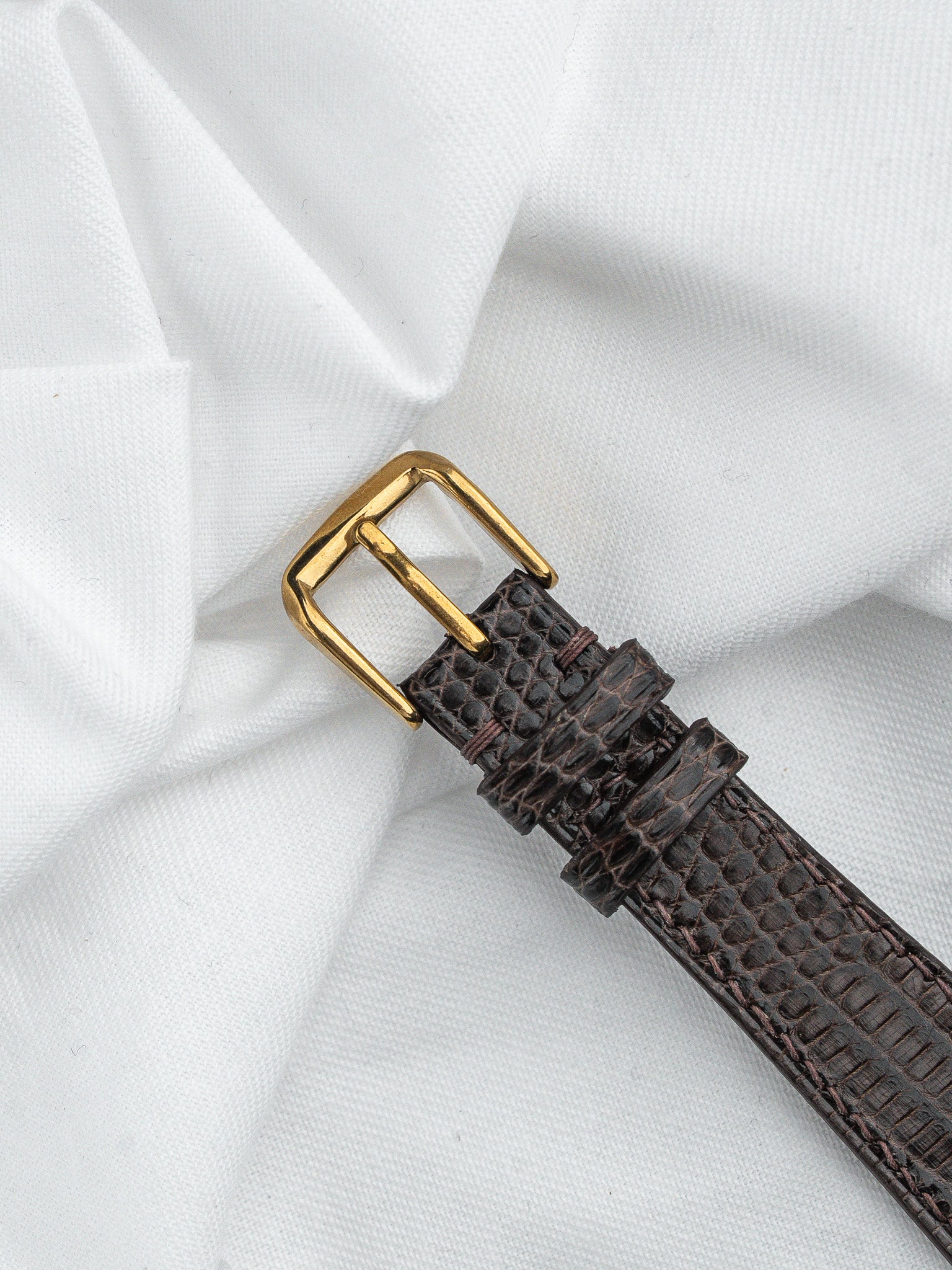 ساعة Seiko Tank 7830-5130 مطلية بالذهب — ميناء ذهبي مصقول (1980s)