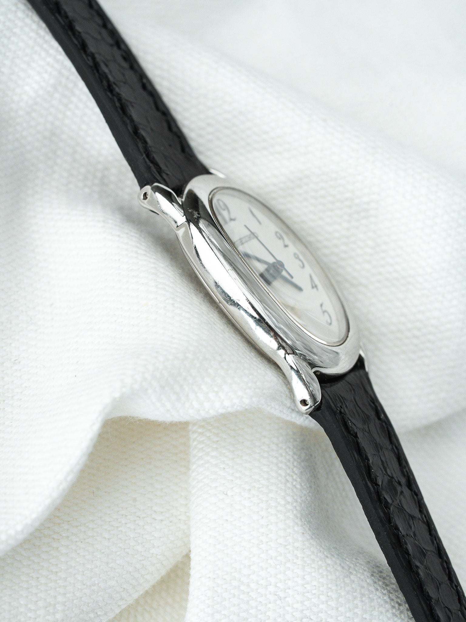 Montre Seiko Vintage - Baignoire Acier Cuir Noir 1F21-5B70 (2004) - Atelier Victor