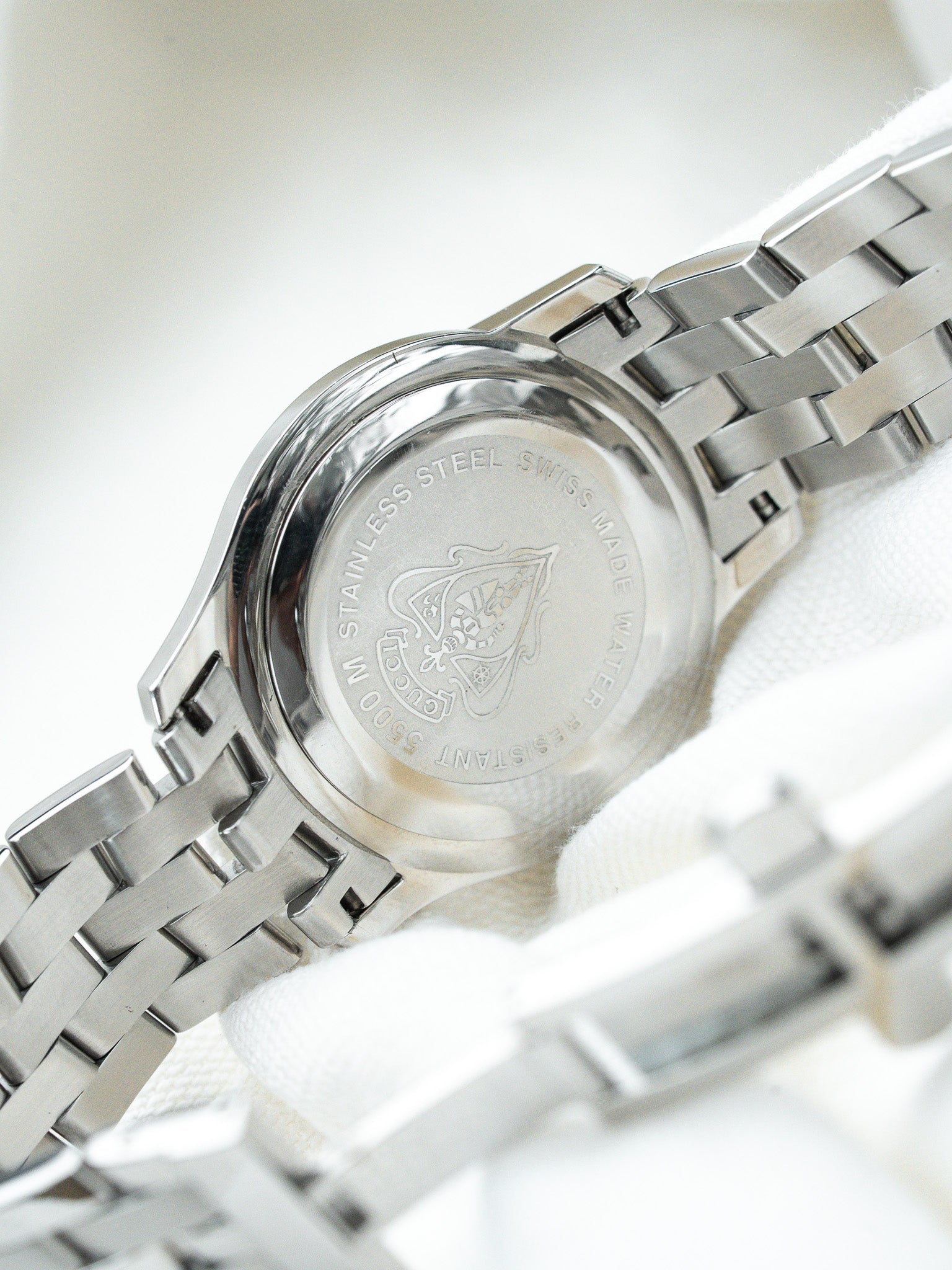 Orologio Gucci - Rotondo Acciaio Nero Indici Romani (Anni 2000)