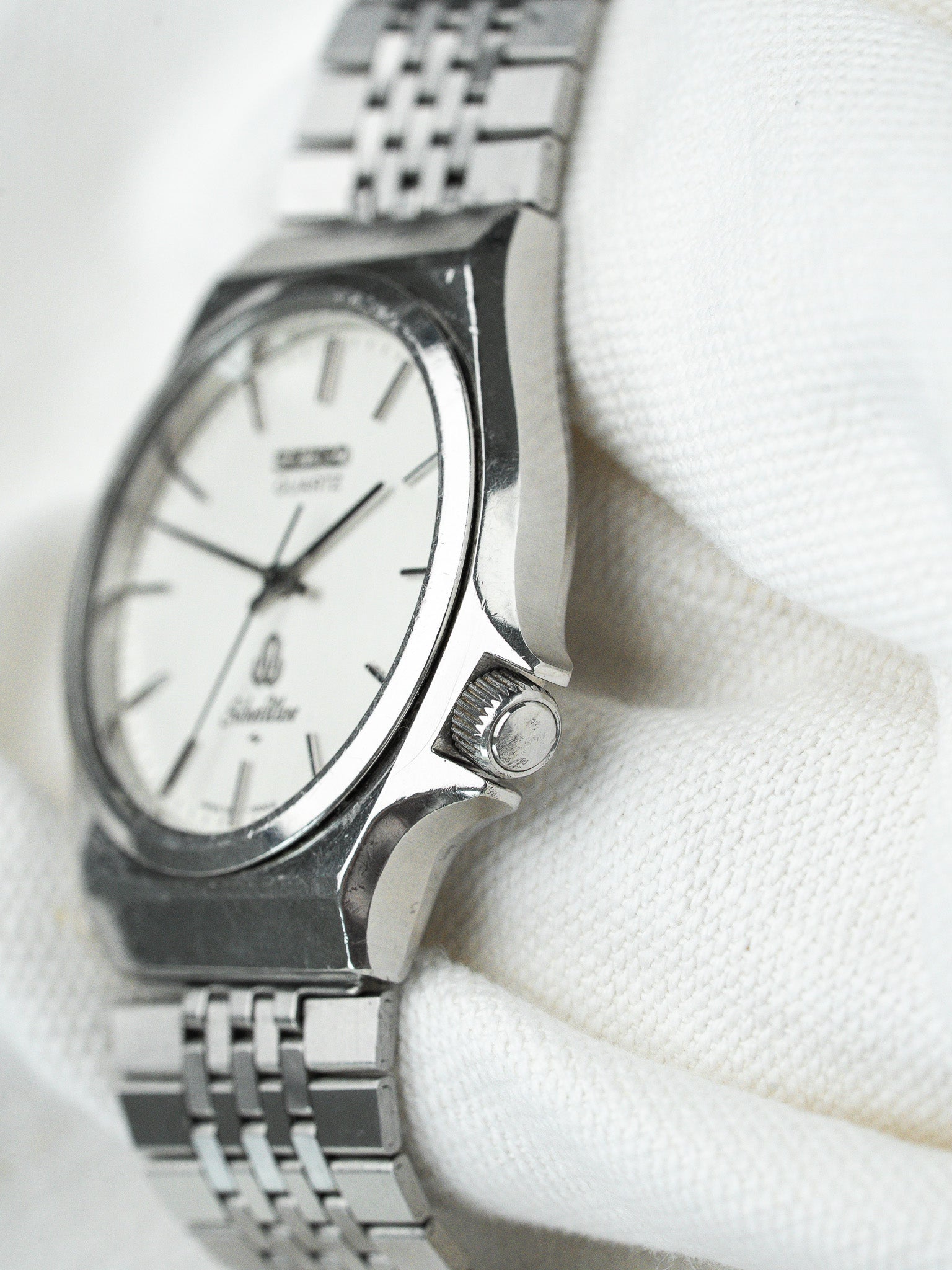 Montre Seiko SilverWave Quartz Vintage 7121-7000 — Cadran Argent (1978)