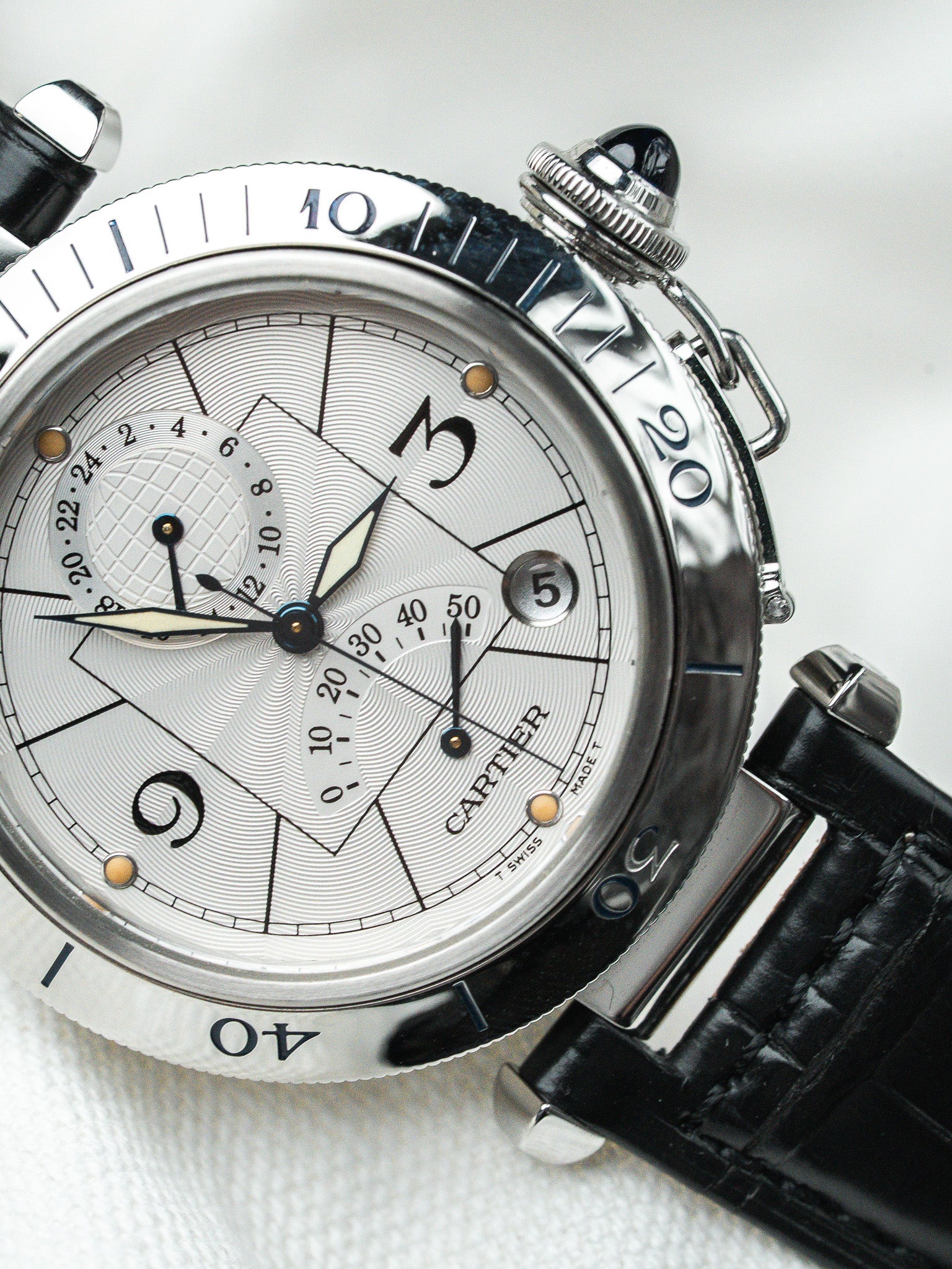 Orologio Cartier Pasha Power Reserve 2388 — Acciaio 39mm Full Set (1999)