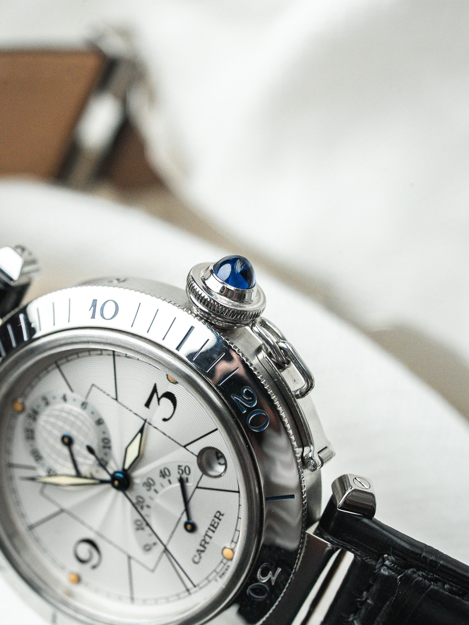 Orologio Cartier Pasha Power Reserve 2388 — Acciaio 39mm Full Set (1999)