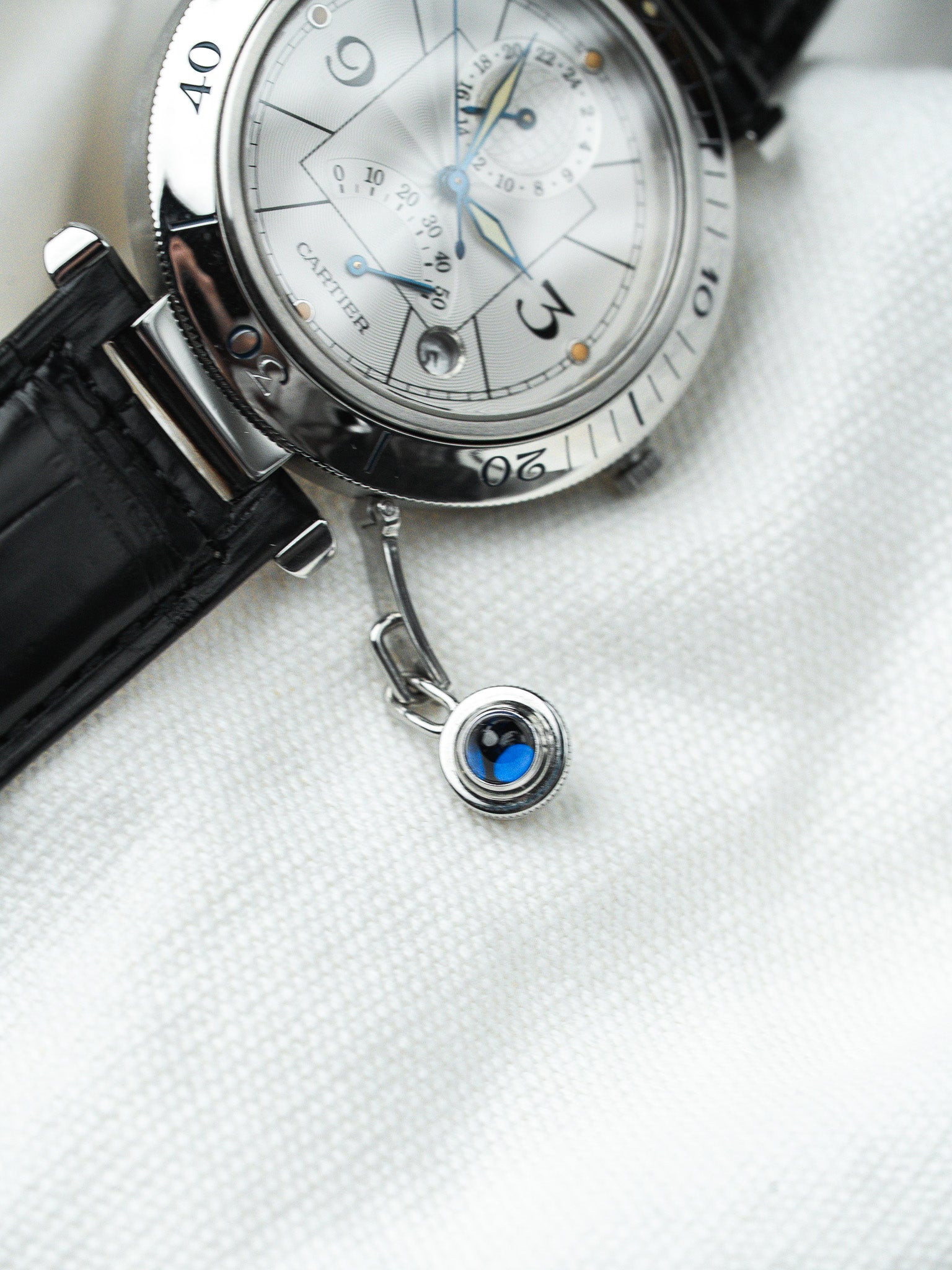 Orologio Cartier Pasha Power Reserve 2388 — Acciaio 39mm Full Set (1999)