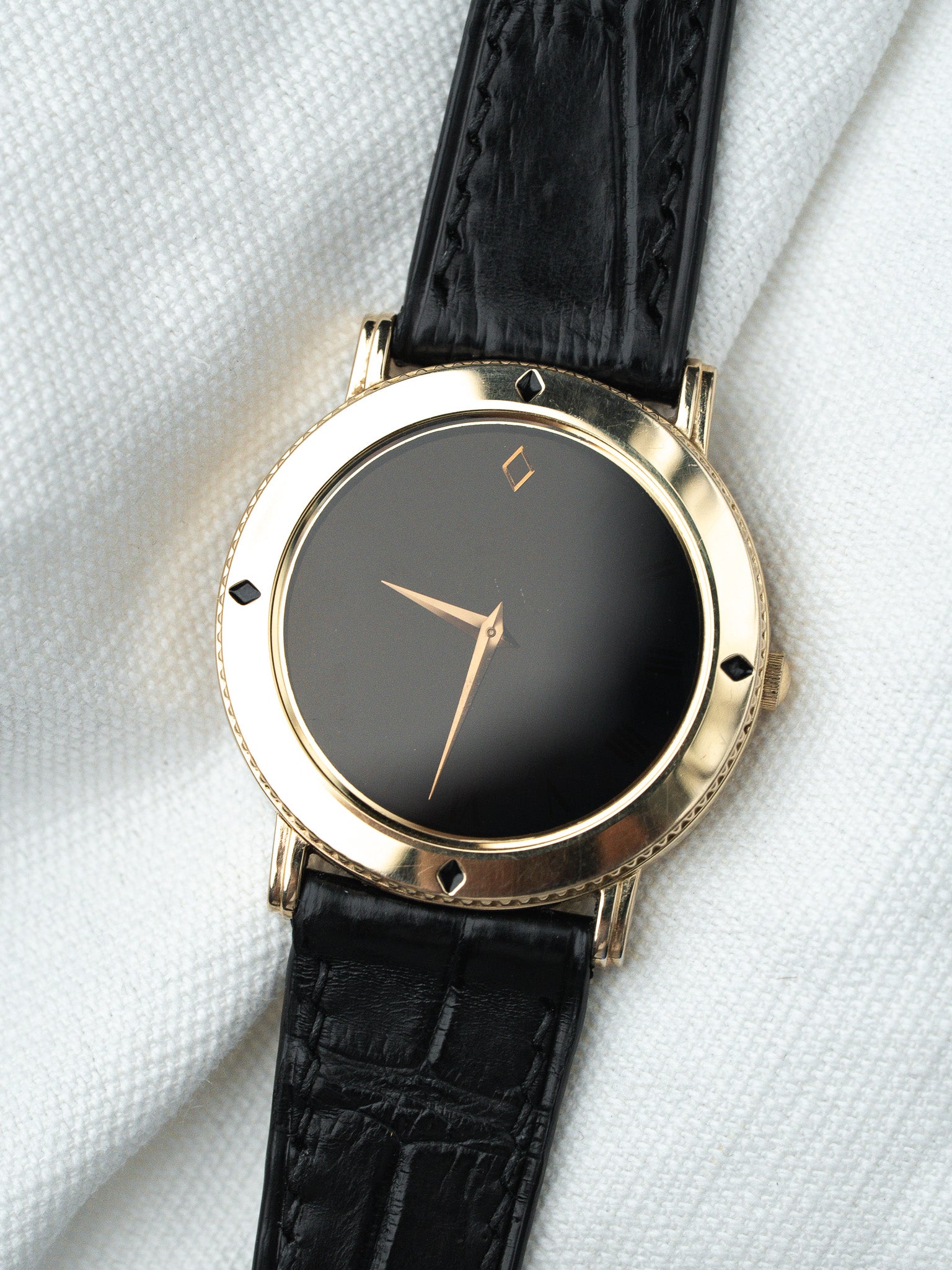 Vintage Seiko The Blackdiamond Collection Watch - Gold-Plated Concealed Dial (1999)