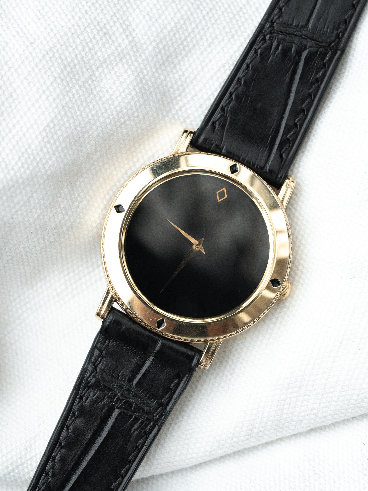 Vintage Seiko The Blackdiamond Collection Watch - Gold-Plated Concealed Dial (1999)