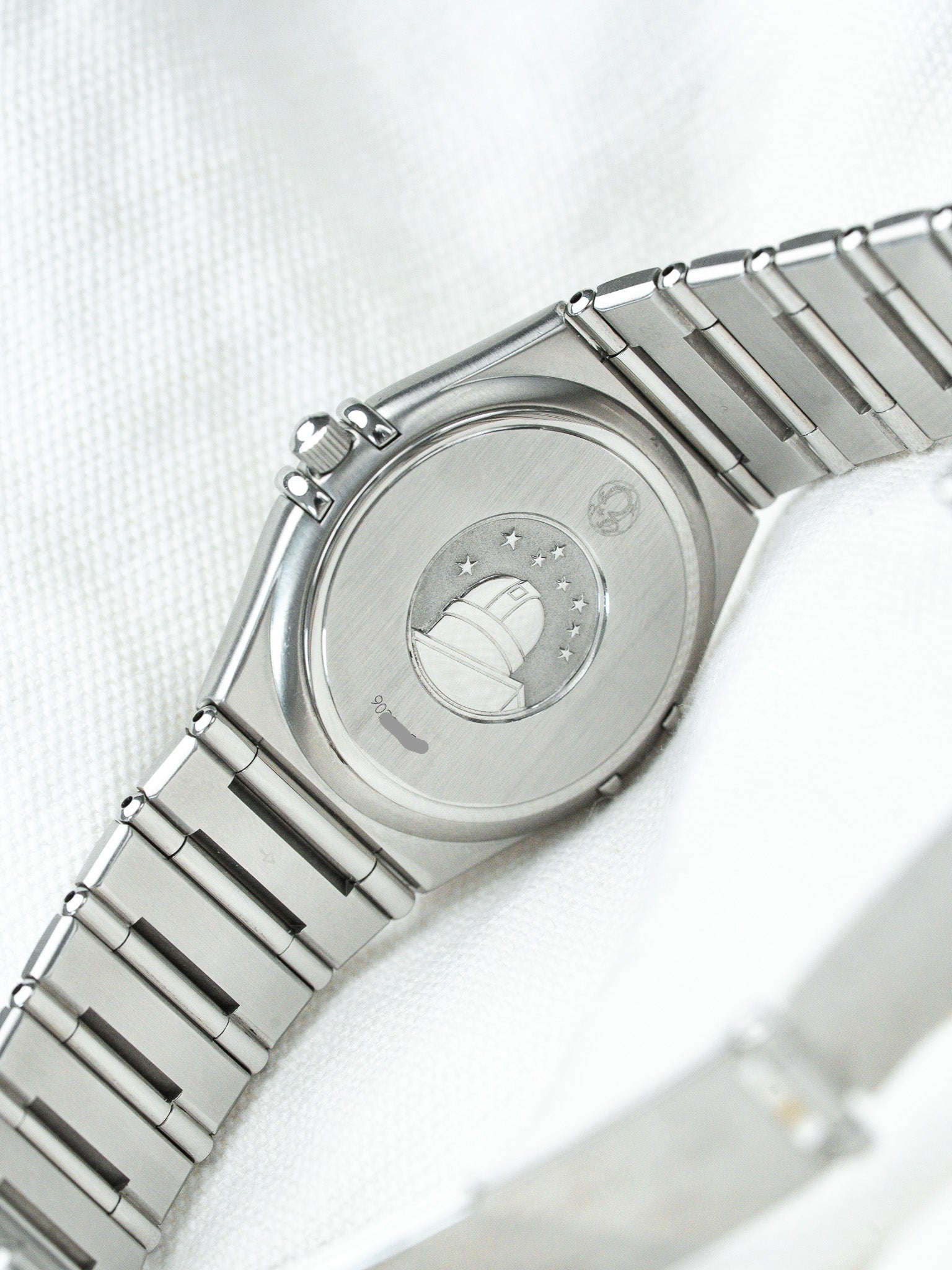 Montre Omega Constellation Manhattan Acier — Cadran Blanc Date (2000)