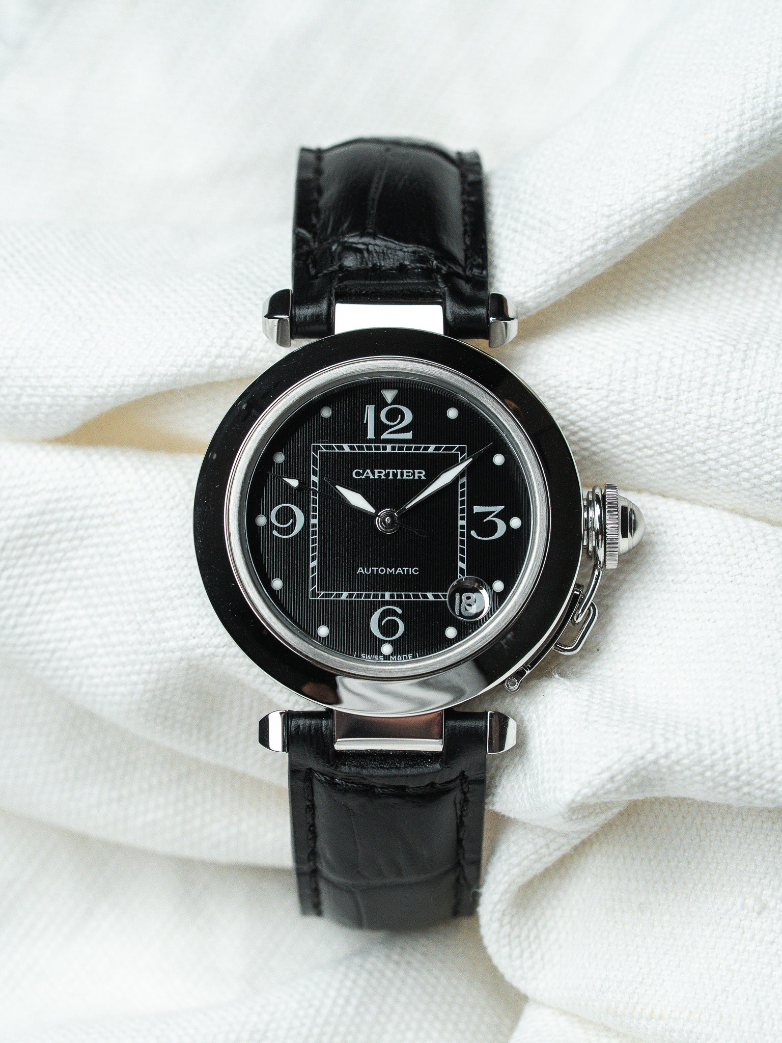 Orologio Cartier Pasha C 2324 Acciaio Automatico — Full Set (2003)
