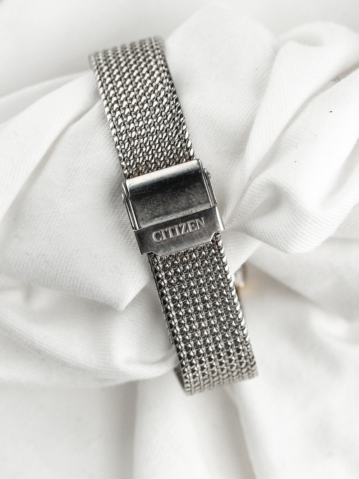 原装米兰网状钢质表链 - Citizen Coussin T4-320743 Watch - Atelier Victor