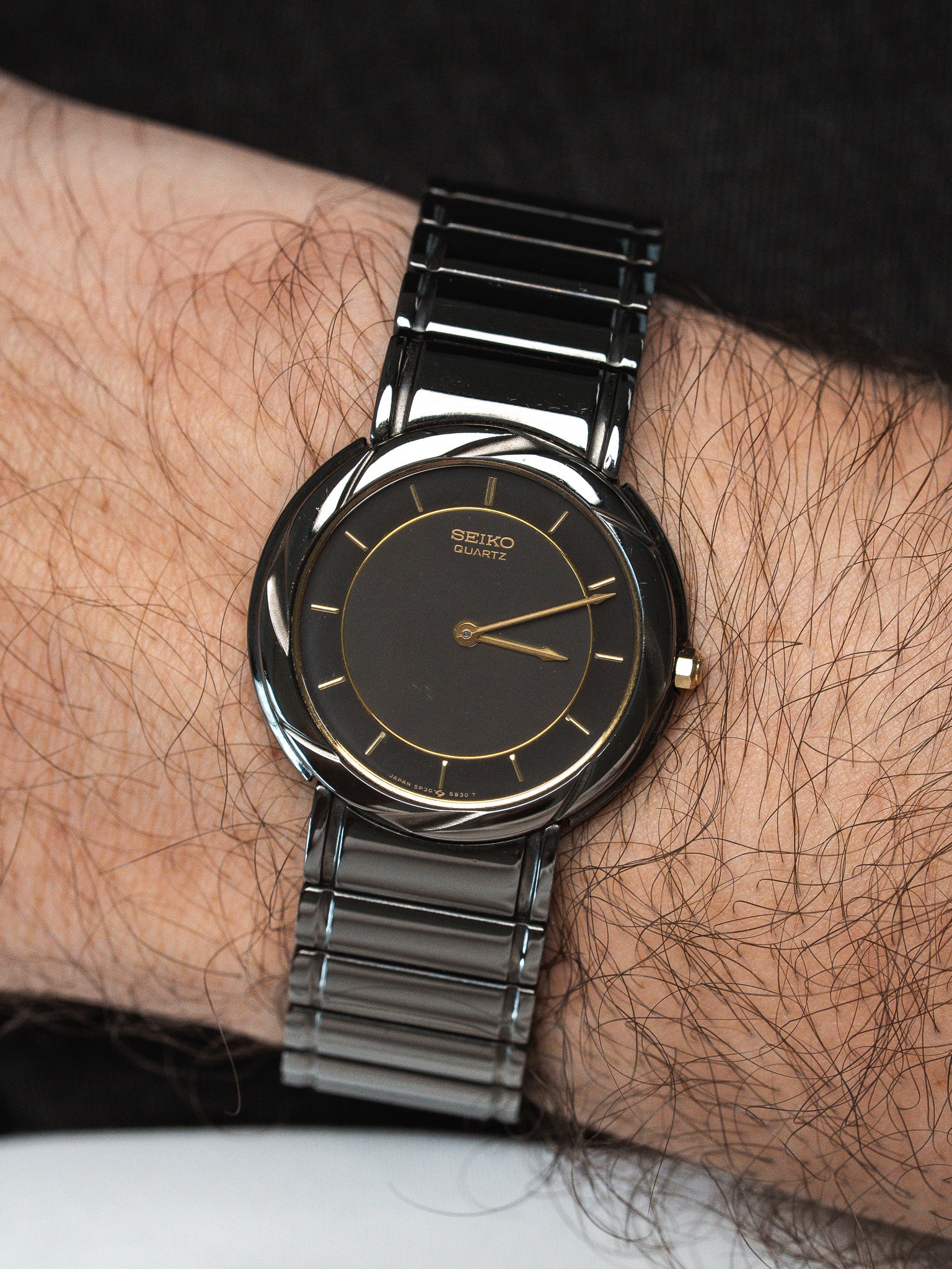 Orologio Seiko Vintage - Mini Torsadé Brillante Antracite (1996)