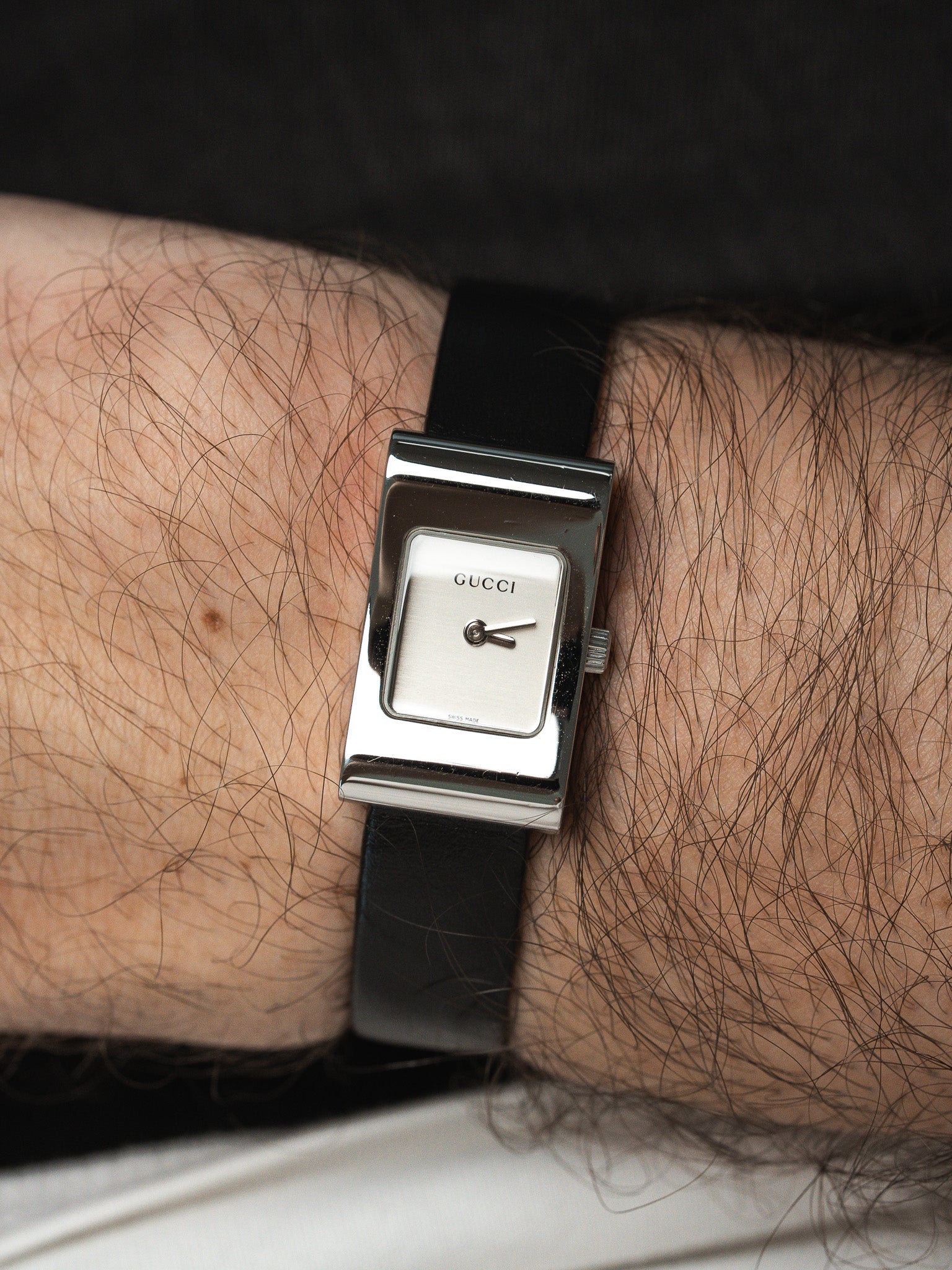 Vintage Rectangular Watch Gucci (2000s) – Stainless Steel 17mm