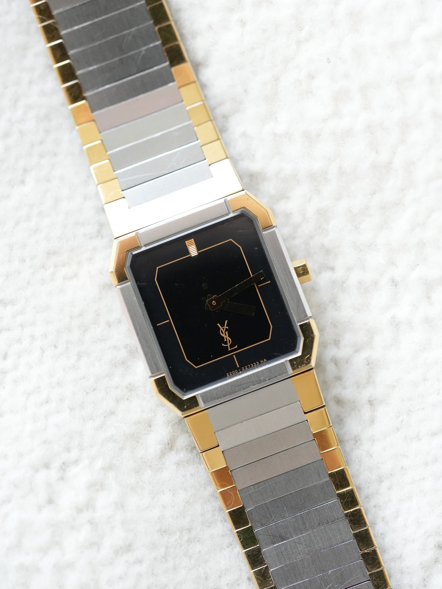 Yves Saint Laurent - YSL vintage Acero chapado en oro - 1980s