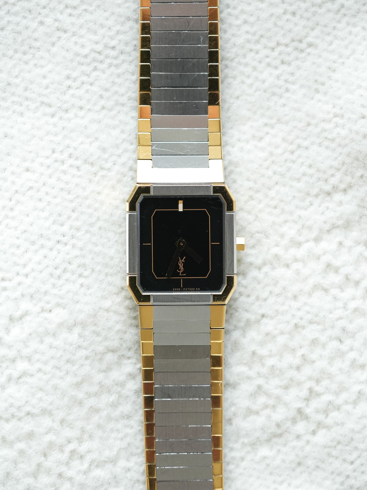 Yves Saint Laurent - YSL vintage Acero chapado en oro - 1980s