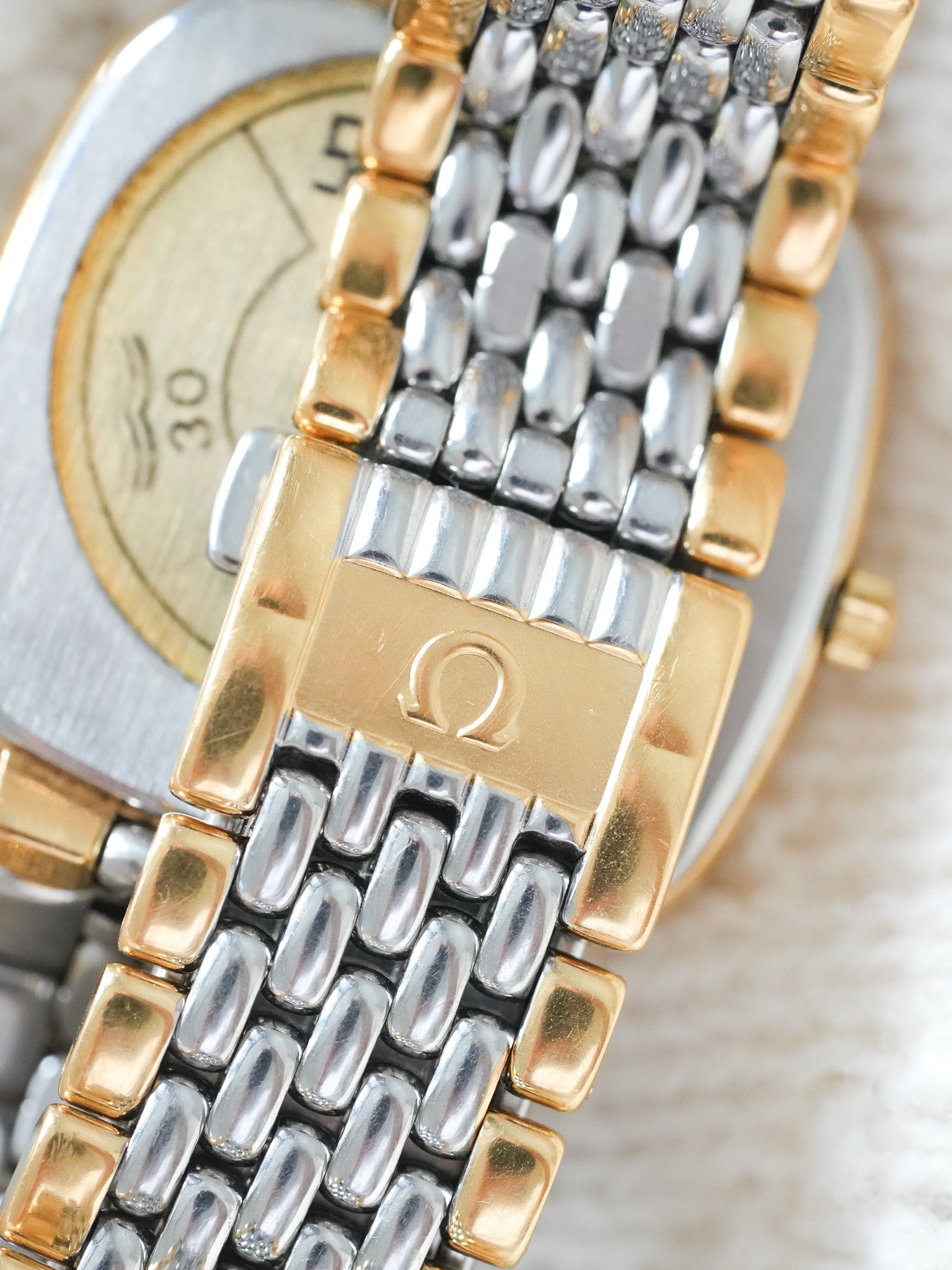 Omega - De Ville TV Reiskorn Stahl Gold - 1986