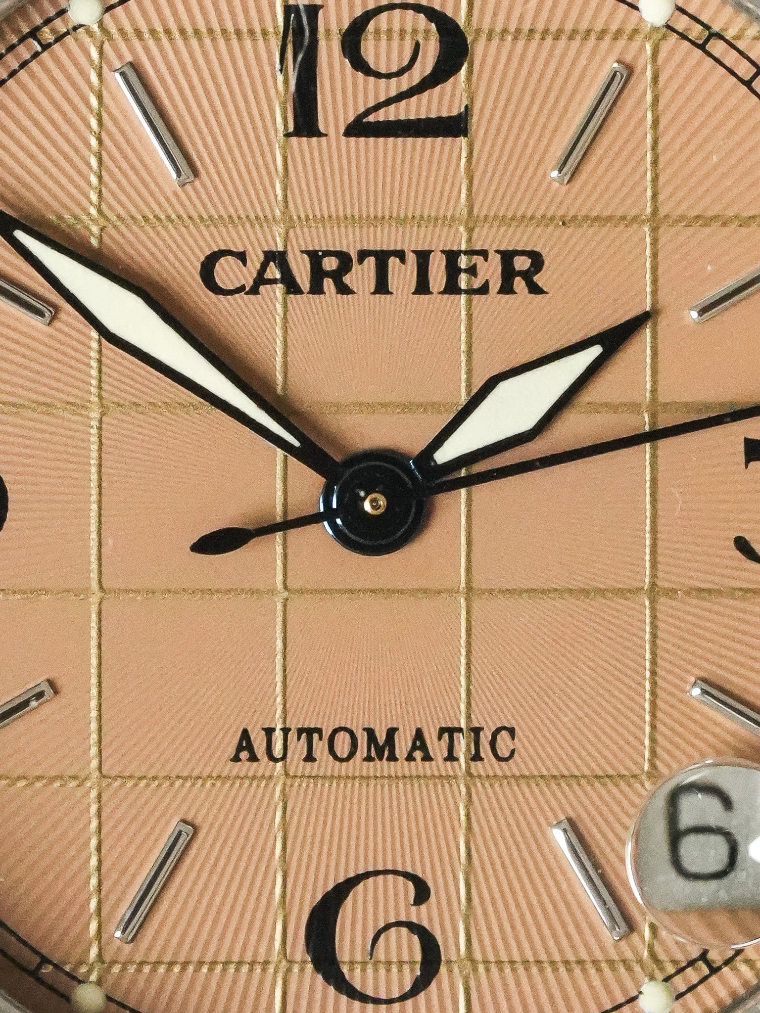 Cartier - Pasha 日期 35mm Cadra Saumon - 2000年代
