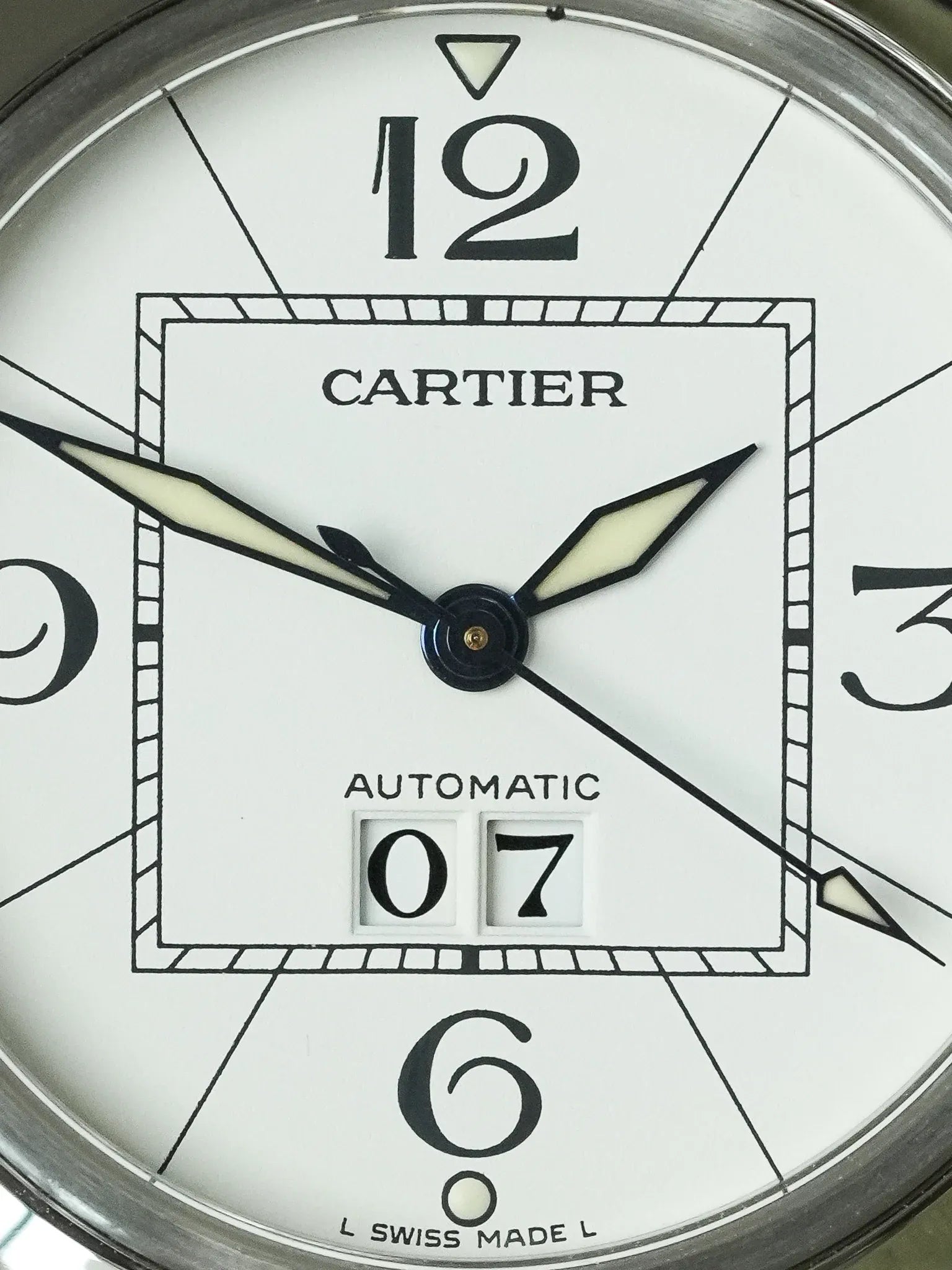 Cartier - Pasha 2475 Grande Date Blanc Acier 35mm - 2000s - Atelier Victor