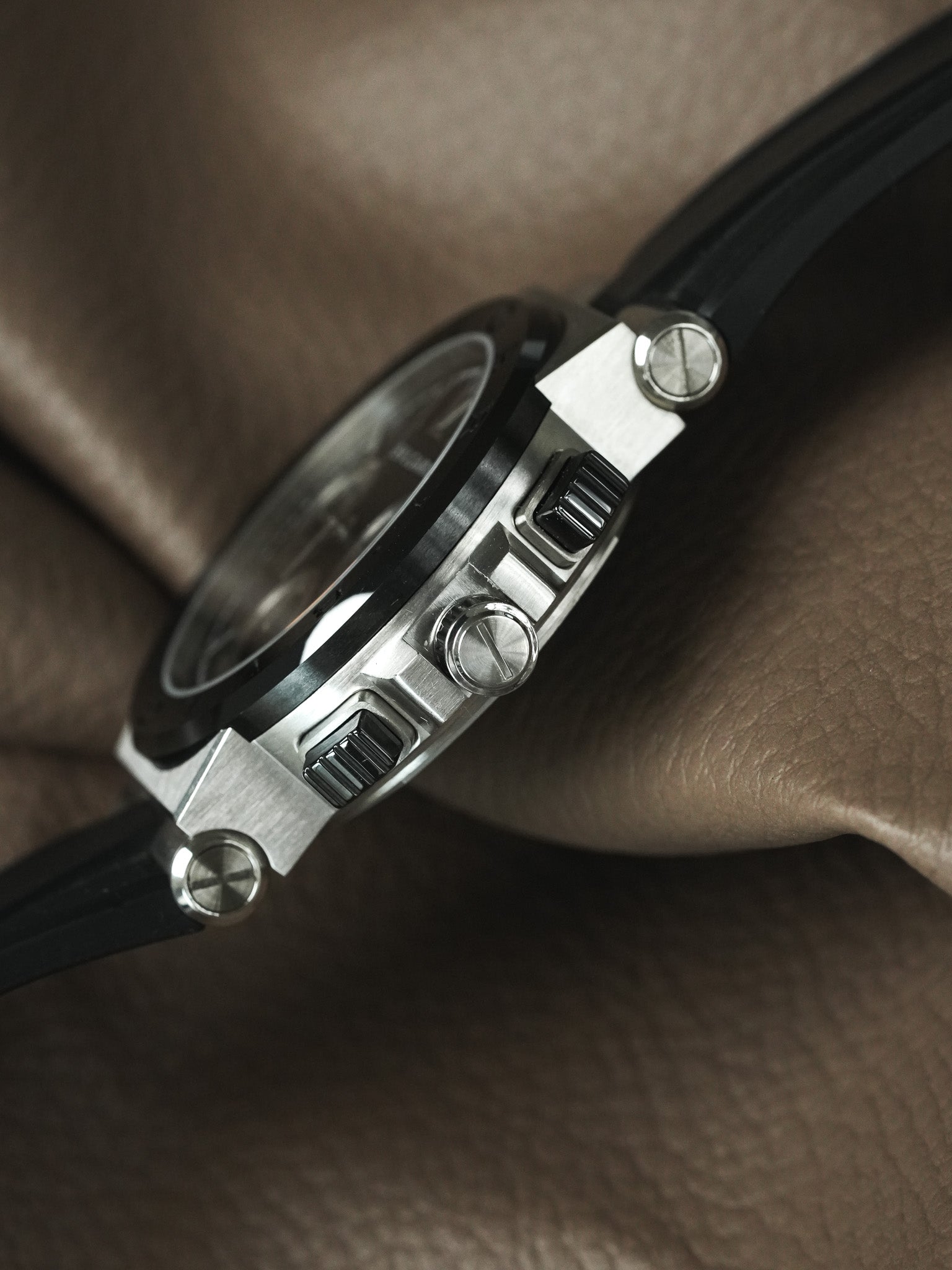 Bvlgari - DG37SCCH Diagono Chronograph Stahl Kautschuk Keramik schwarz - Box & Papiere - 2000er