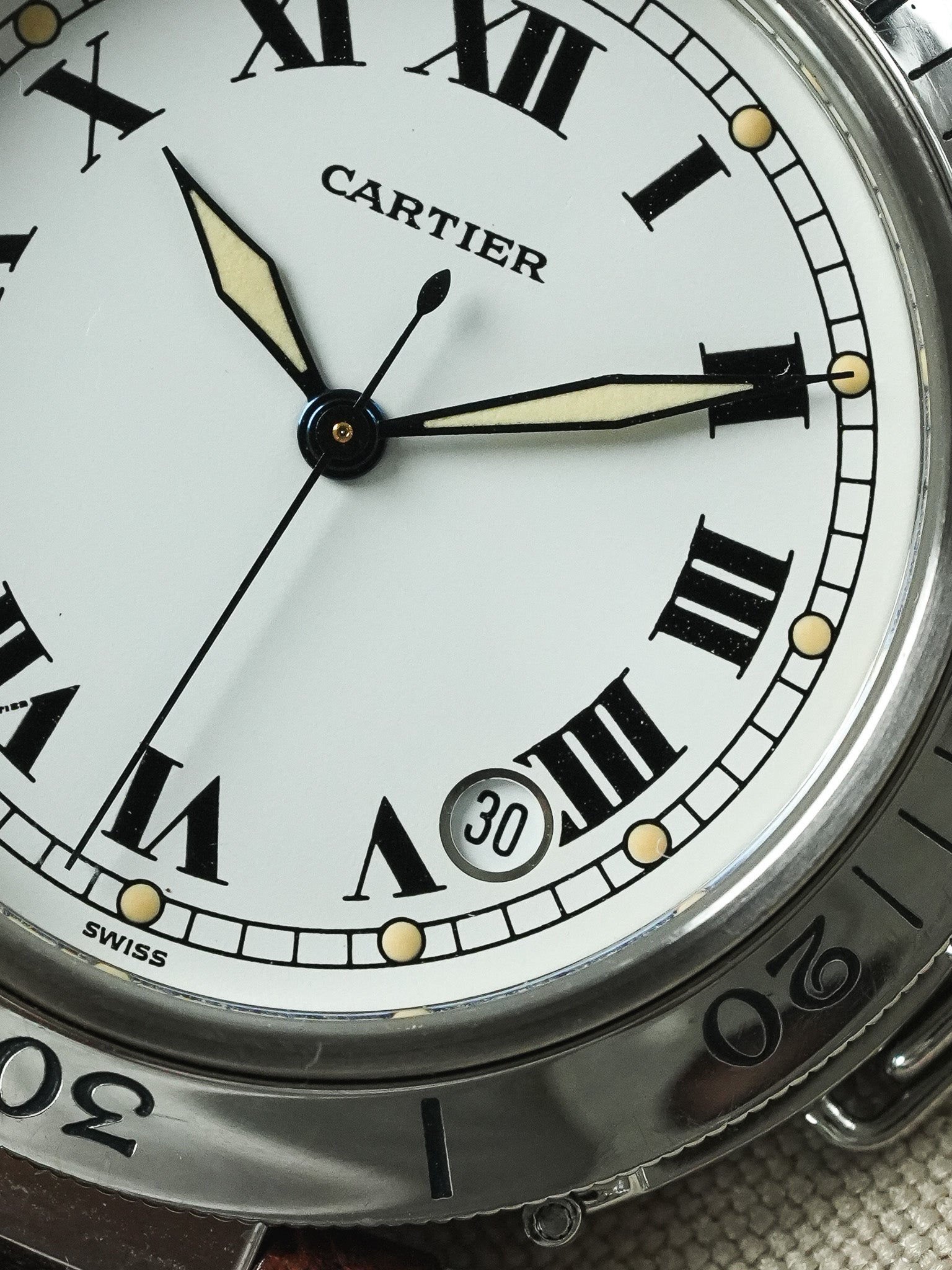 Cartier - Pasha R4020 38mm Cabochon bleu - 2000s