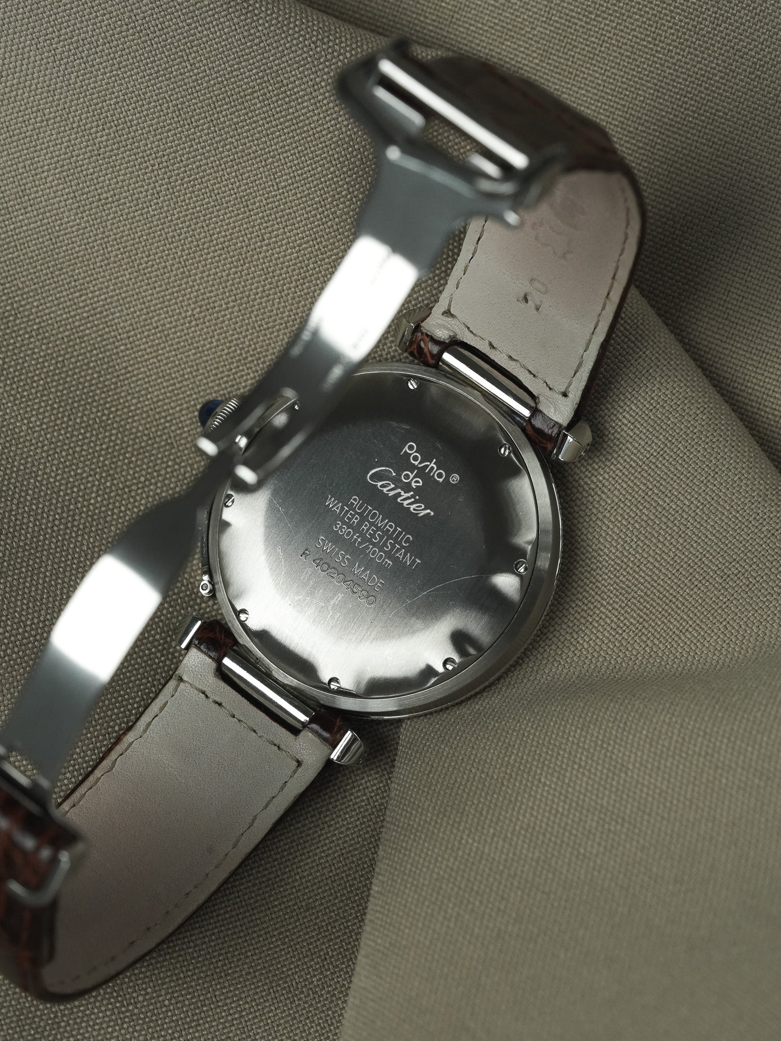 Cartier - Pasha R4020 38mm Cabochon bleu - 2000s