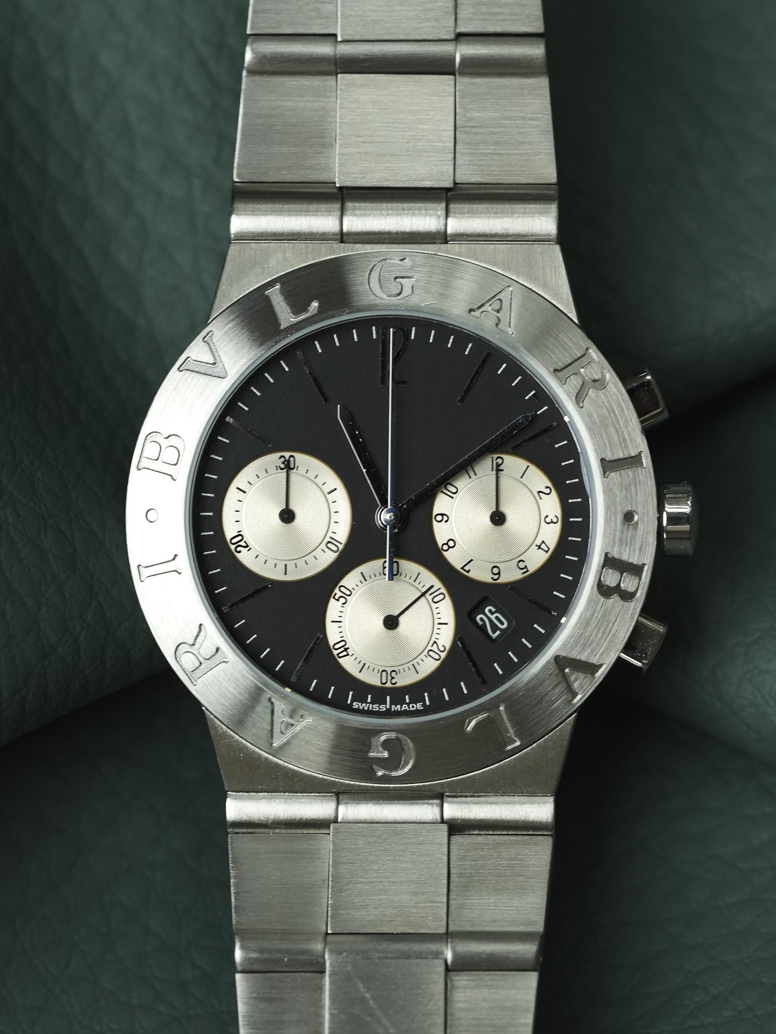 Bvlgari - Diagono Steel Chronograph Black Dial - paper - 2000s