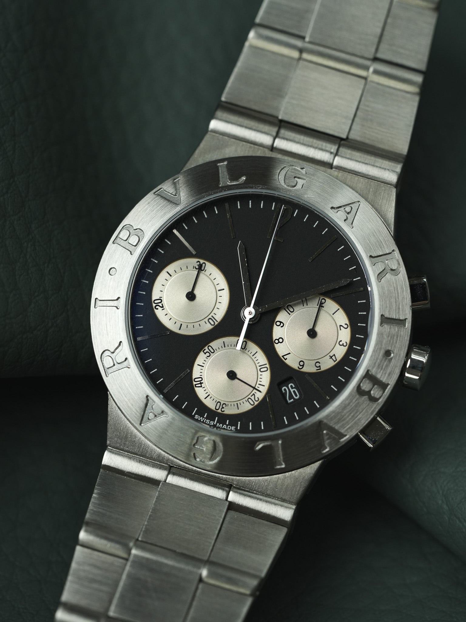 Bvlgari - Diagono Steel Chronograph Black Dial - paper - 2000s