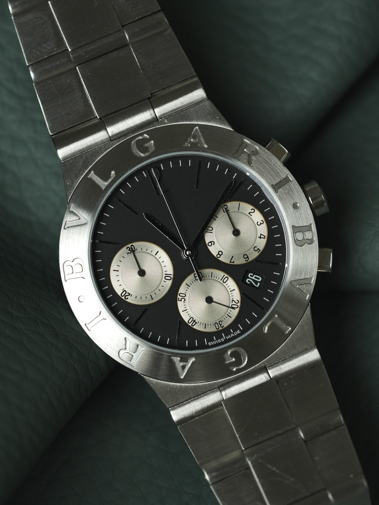 Bvlgari - Diagono Steel Chronograph Black Dial - paper - 2000s