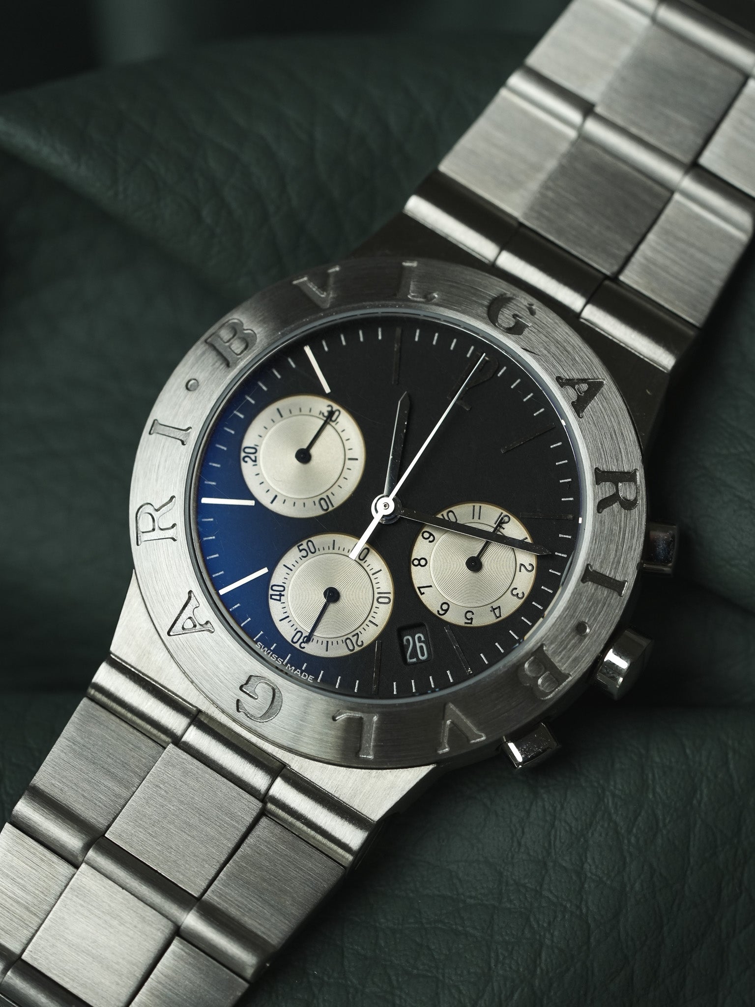 Bvlgari - Diagono Steel Chronograph Black Dial - paper - 2000s