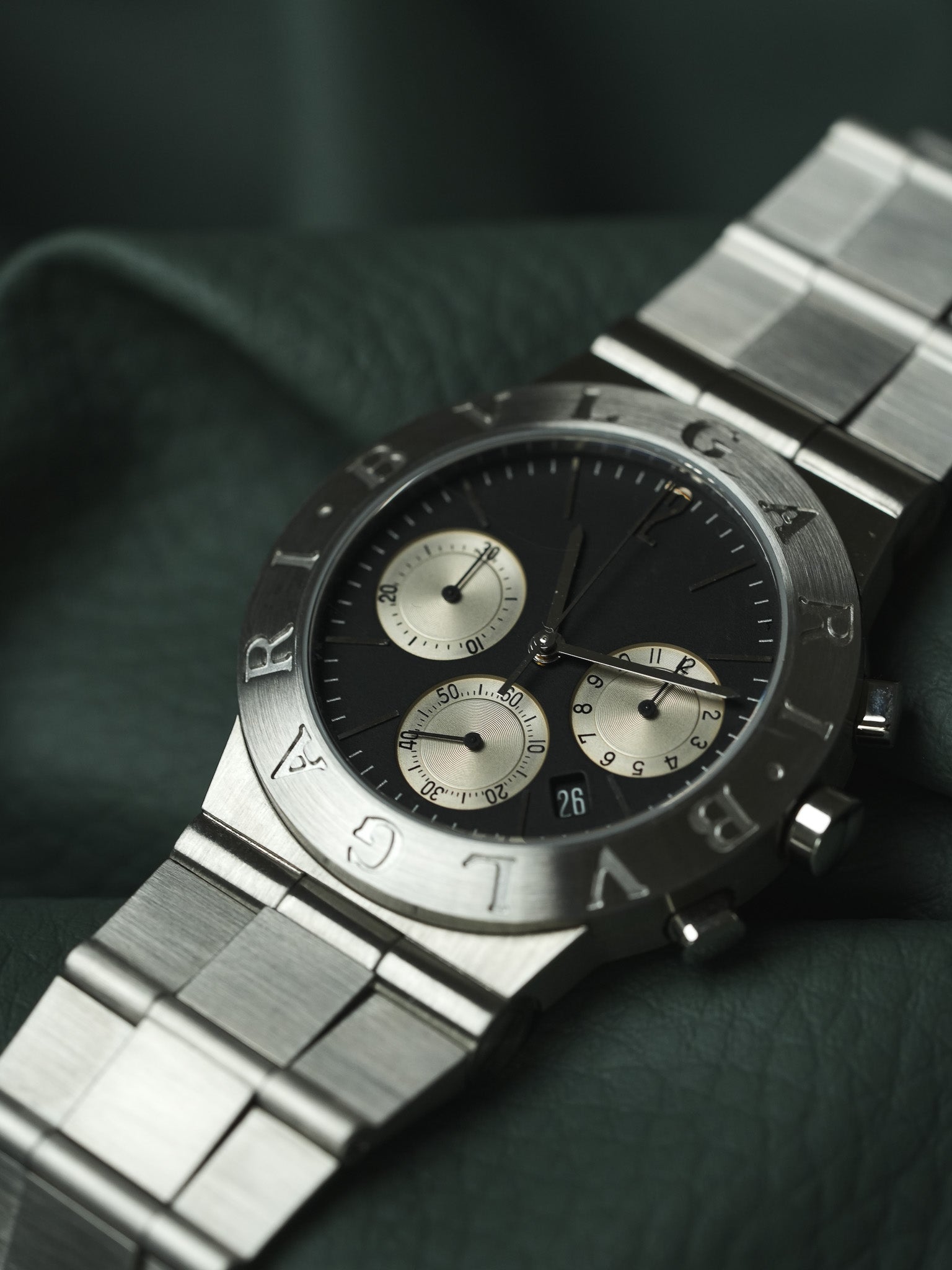 Bvlgari - Diagono Steel Chronograph Black Dial - paper - 2000s