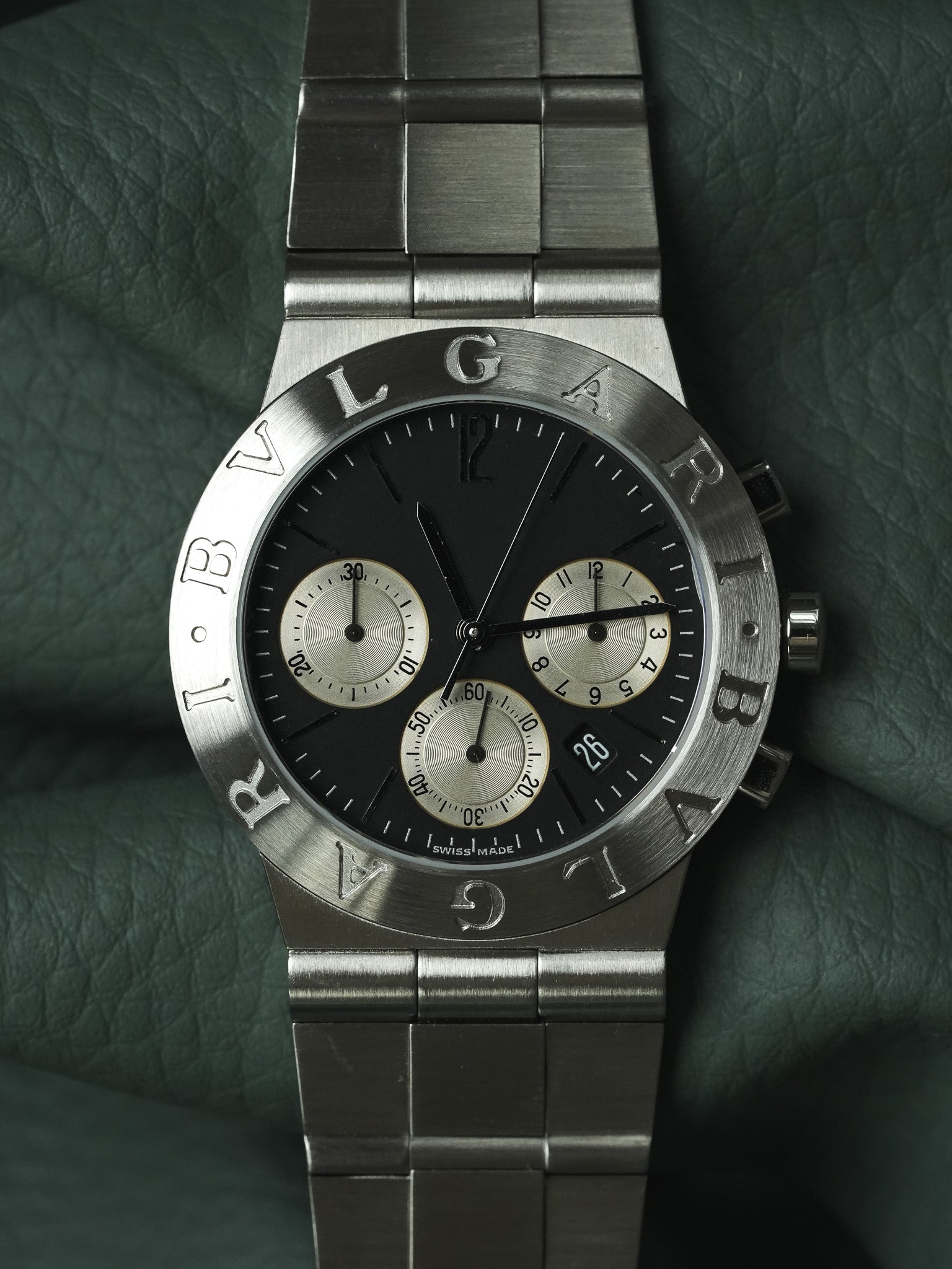 Bvlgari - Diagono Steel Chronograph Black Dial - paper - 2000s