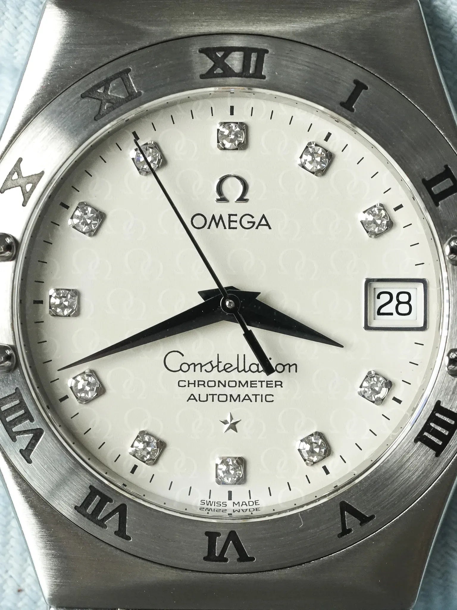 Omega - Constellation Manhattan "50th Anniversary" 1504.35 Diamant Acier - 2000s - Atelier Victor