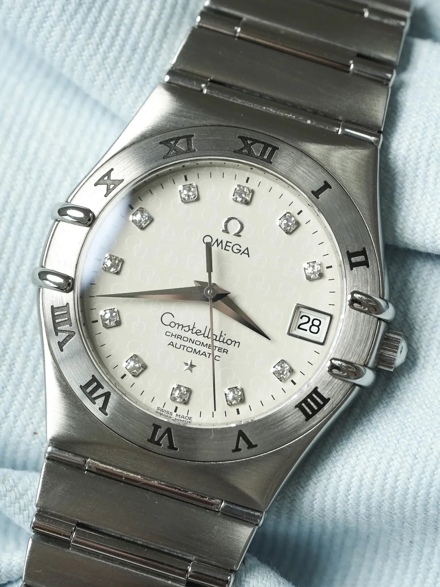Omega - Constellation Manhattan "50th Anniversary" 1504.35 Diamant Acier - 2000s - Atelier Victor