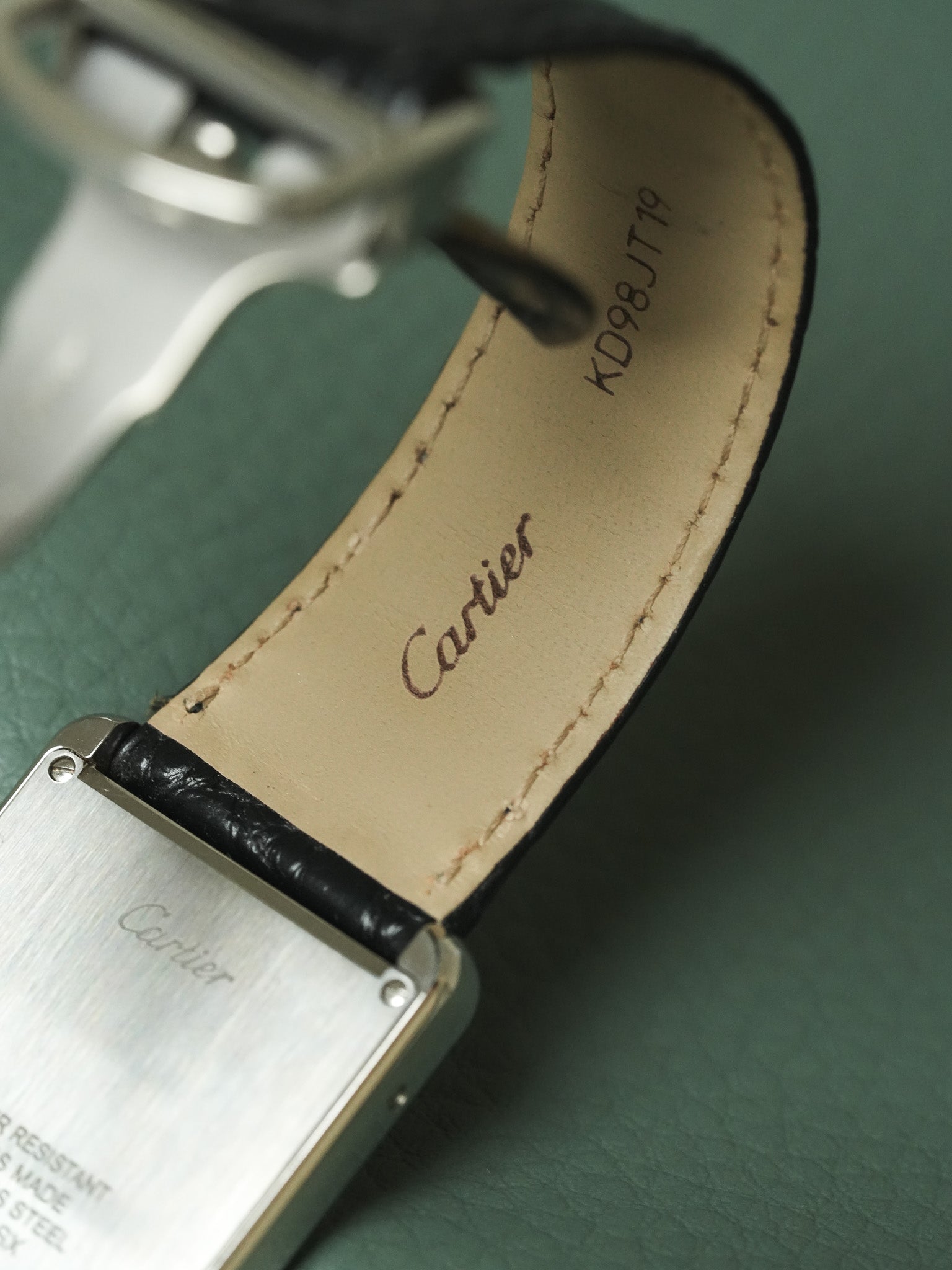 Cartier - 3169 Tank Solo Large Stahl Quarz Faltschließe - 2010er