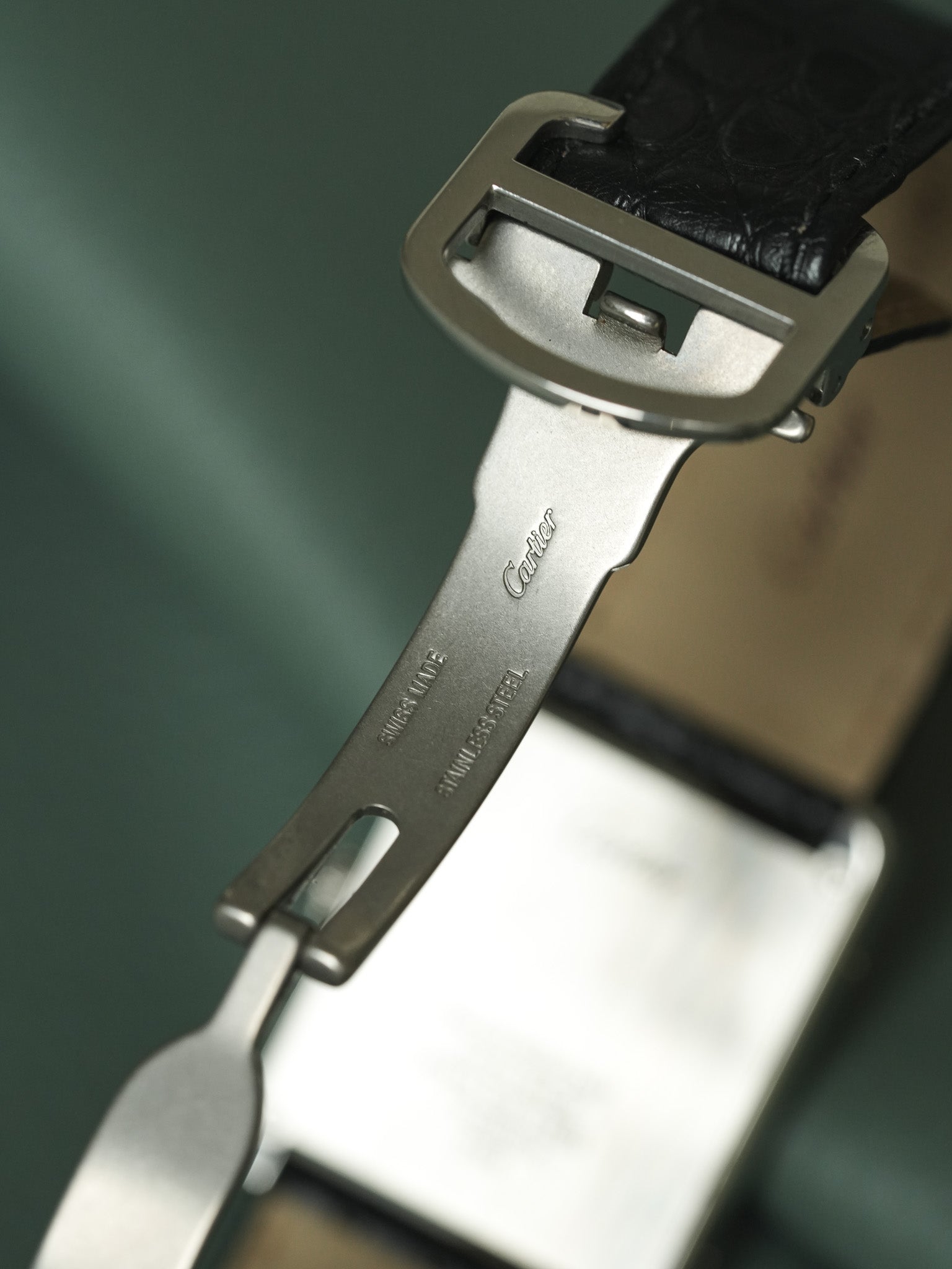 Cartier - 3169 Tank Solo Large Stahl Quarz Faltschließe - 2010er