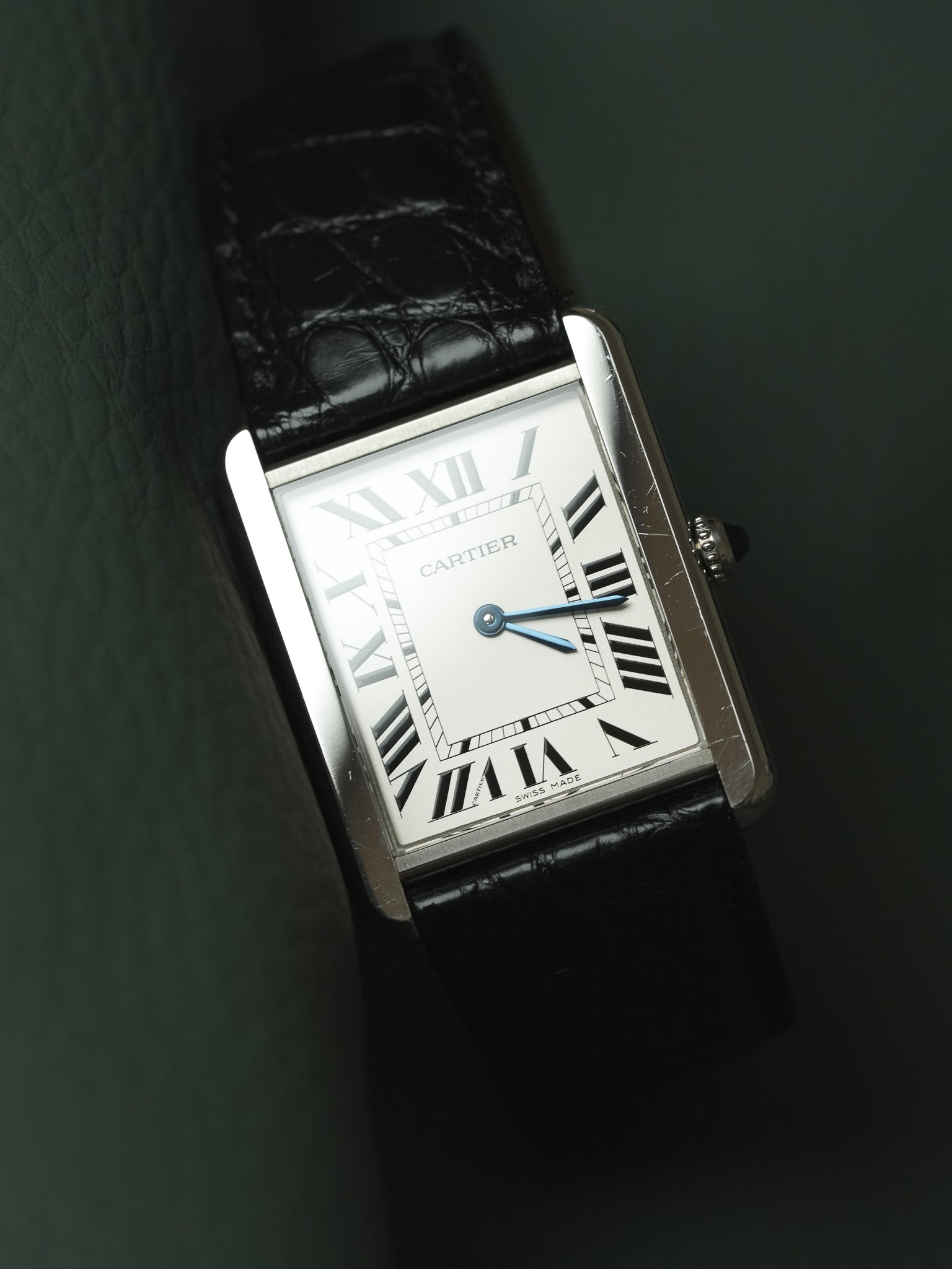 Cartier - 3169 Tank Solo Large Stahl Quarz Faltschließe - 2010er